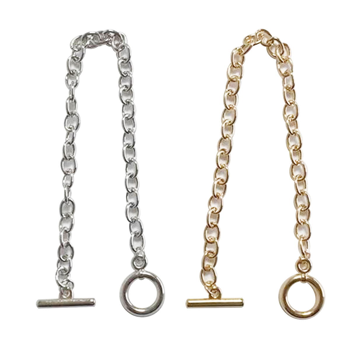 アクセサリーパーツ 金具 シェリ チェーンブレスレット(シルバー・ゴールド) 367593