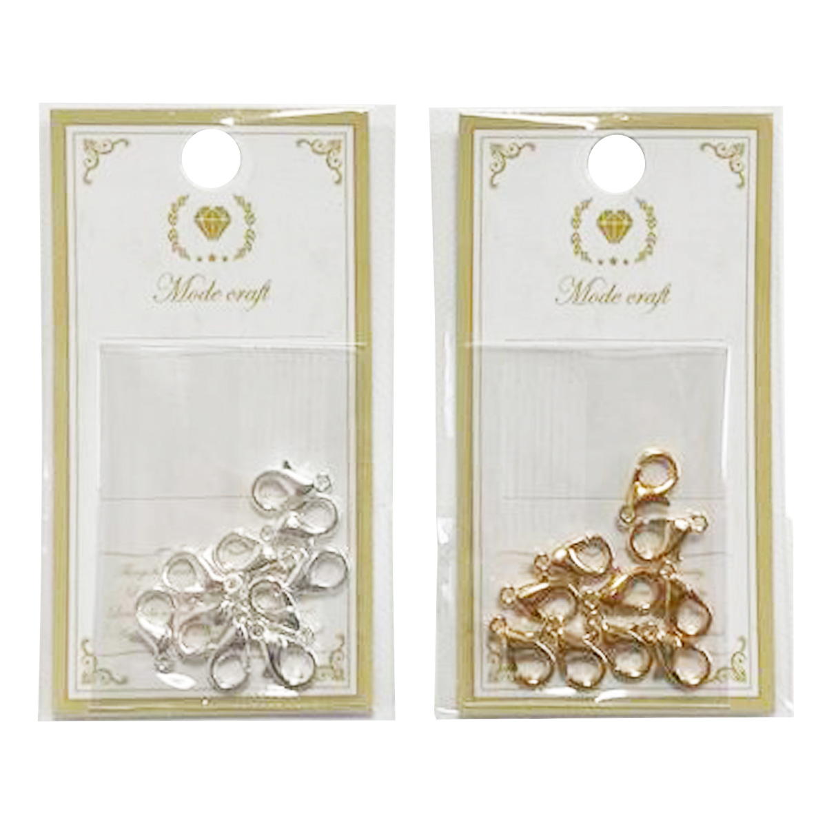 アクセサリーパーツ 金具 シェリ カニカン(シルバー・ゴールド) 367596