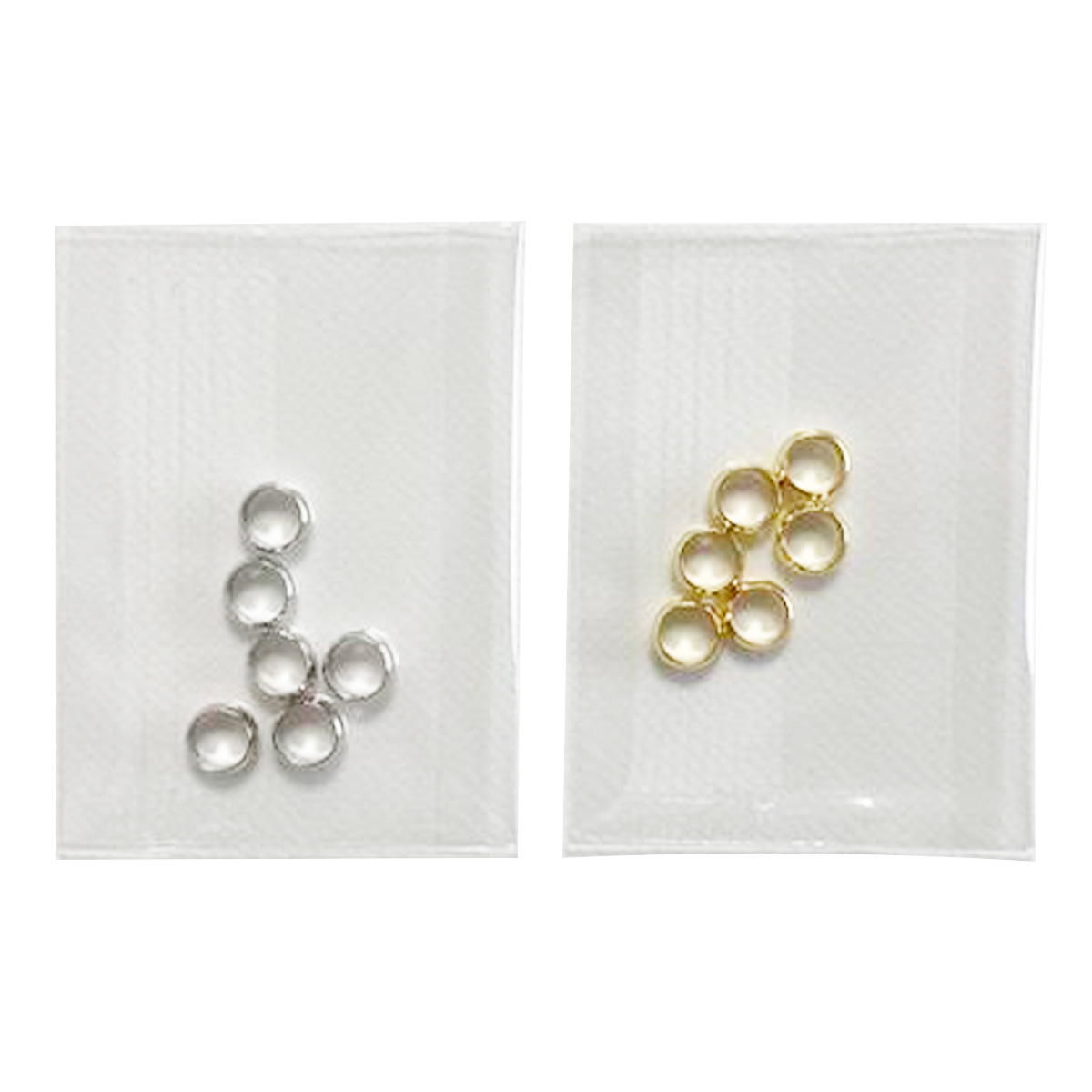 アクセサリーパーツ 金具 シェリ ビーズフレームリング 6mm(シルバー・ゴールド) 367599