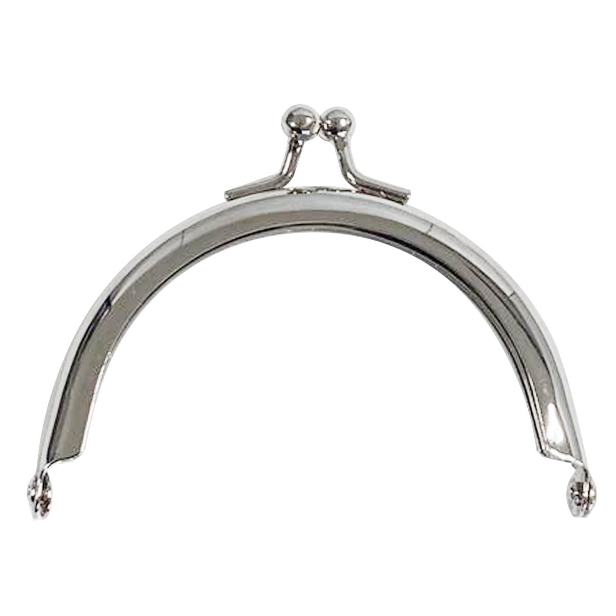 口金・がま口(丸型シルバー8cm) 367609