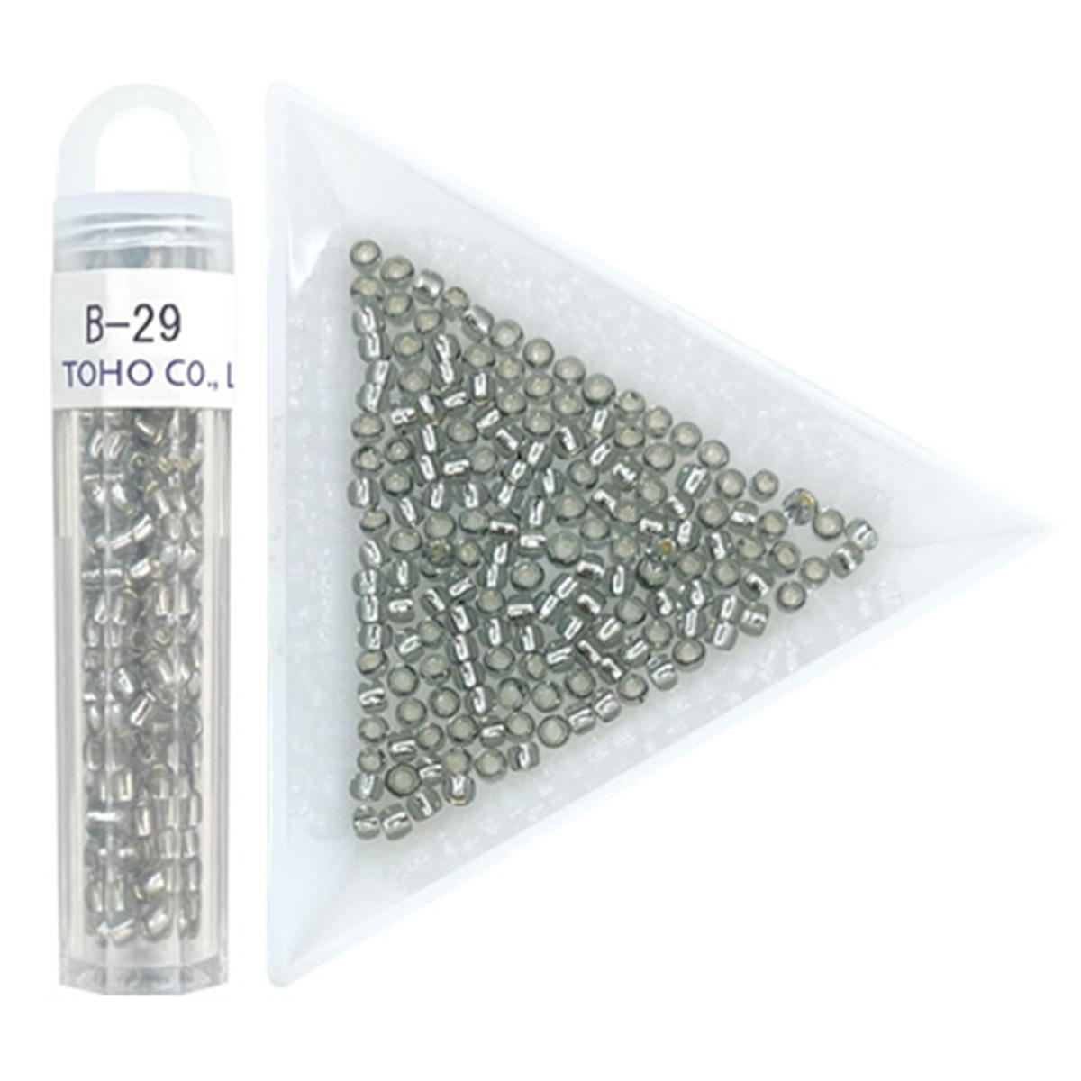 ビーズ クラフトビーズ B-29 ギンメッキグレー 3mm 367631