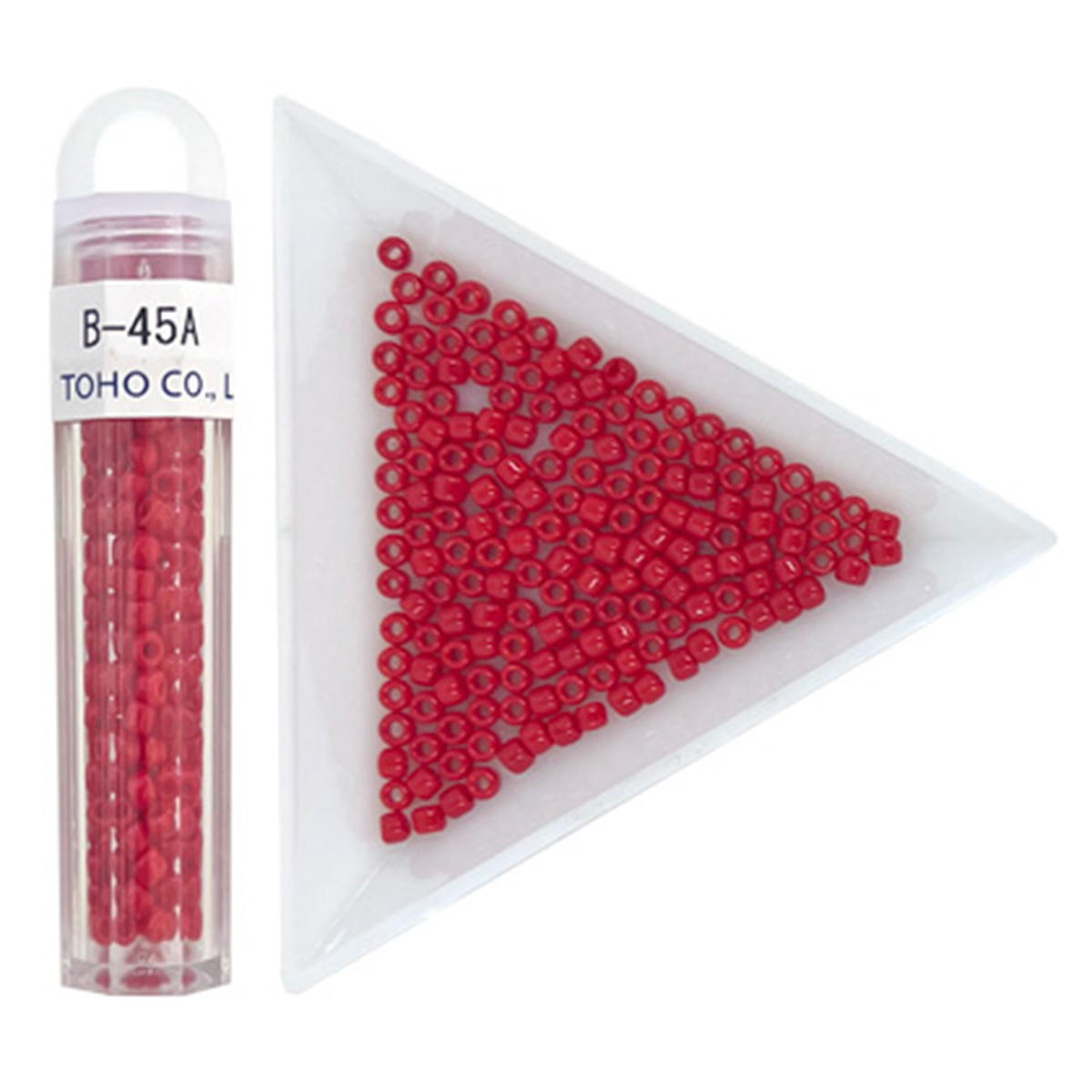 ビーズ クラフトビーズ B-45A ギョクレッド 3mm 367633