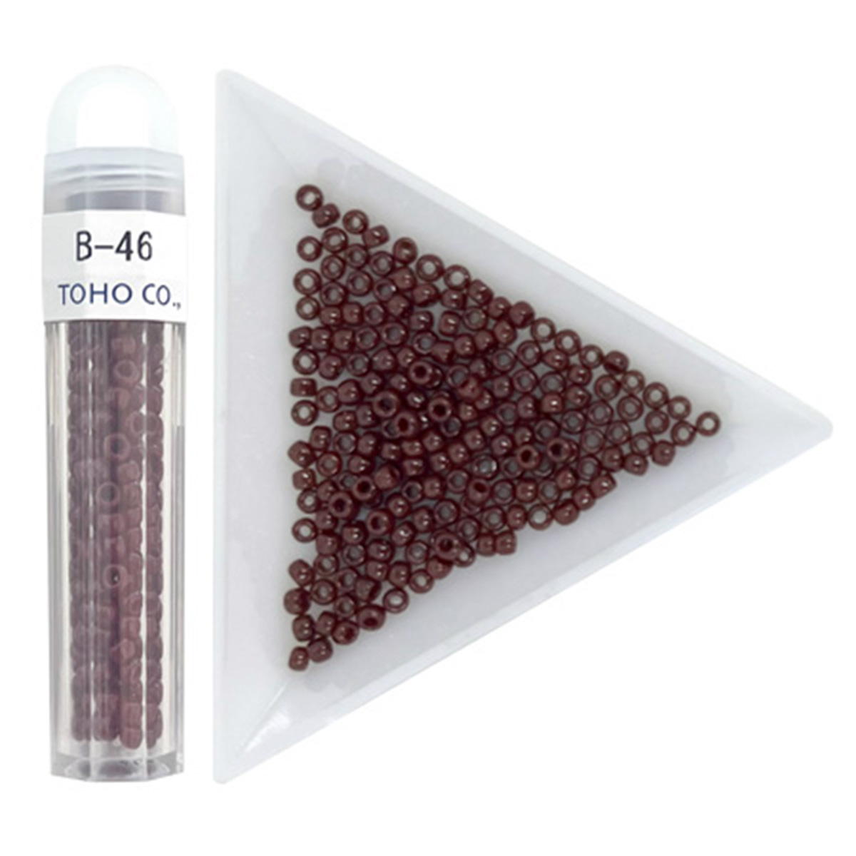 【OUTLET】ビーズ クラフトビーズ B-46 ギョクチャ 3mm 367634