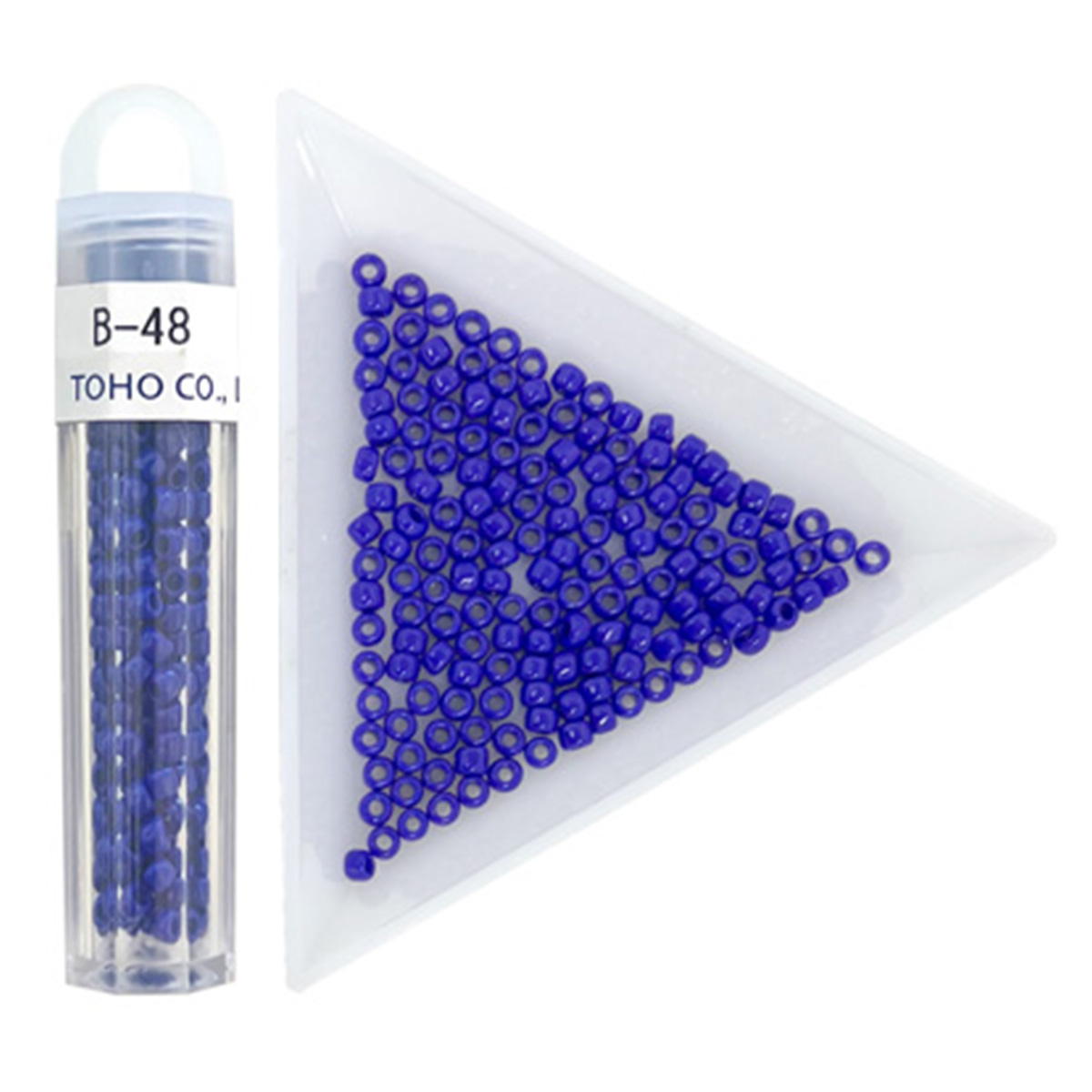 【OUTLET】ビーズ クラフトビーズ B-48 ギョクアオ 3mm 367636