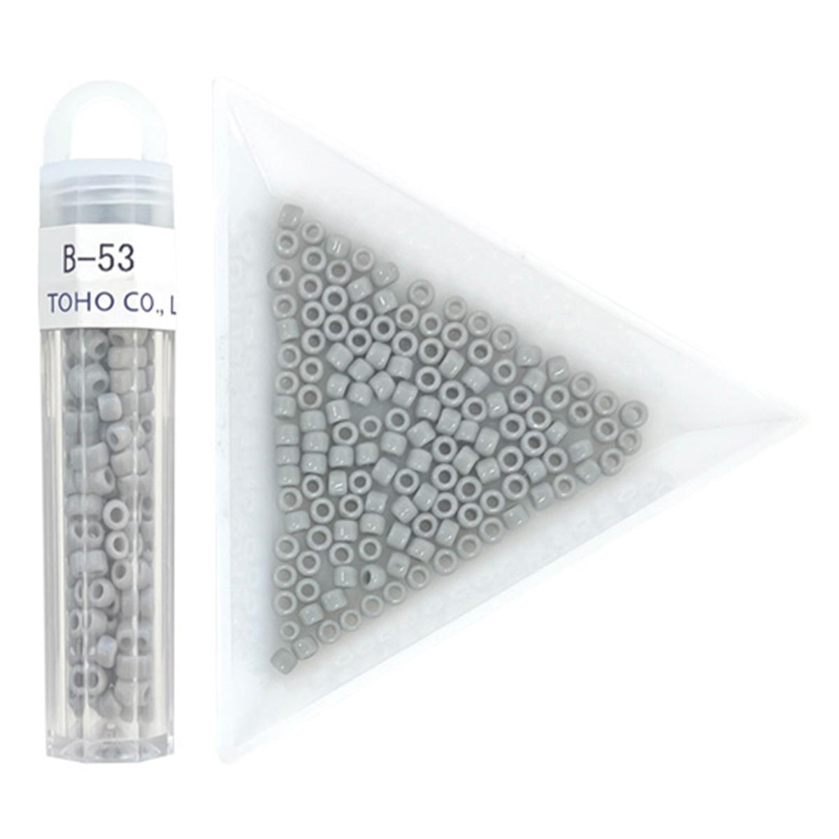 ビーズ クラフトビーズ B-53 ギョクグレー 3mm 367638