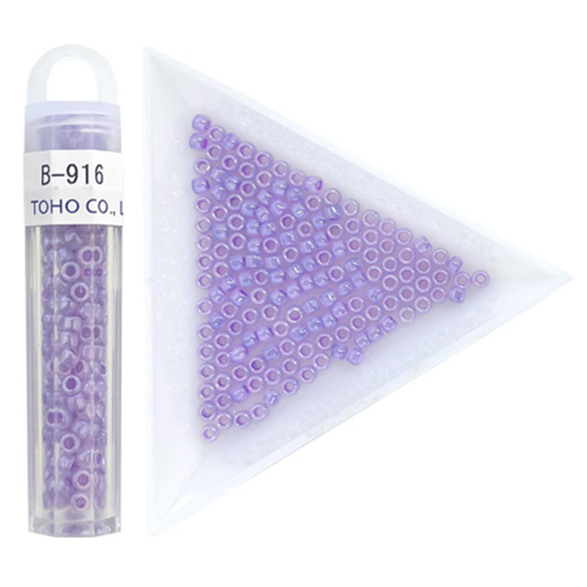 ビーズ クラフトビーズ B-916 ウスムラサキ 3mm 367640