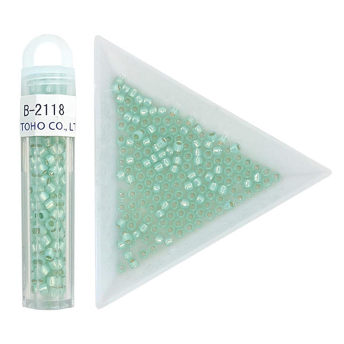 ビーズ クラフトビーズ B-2118 ミントグリーン 3mm 367641