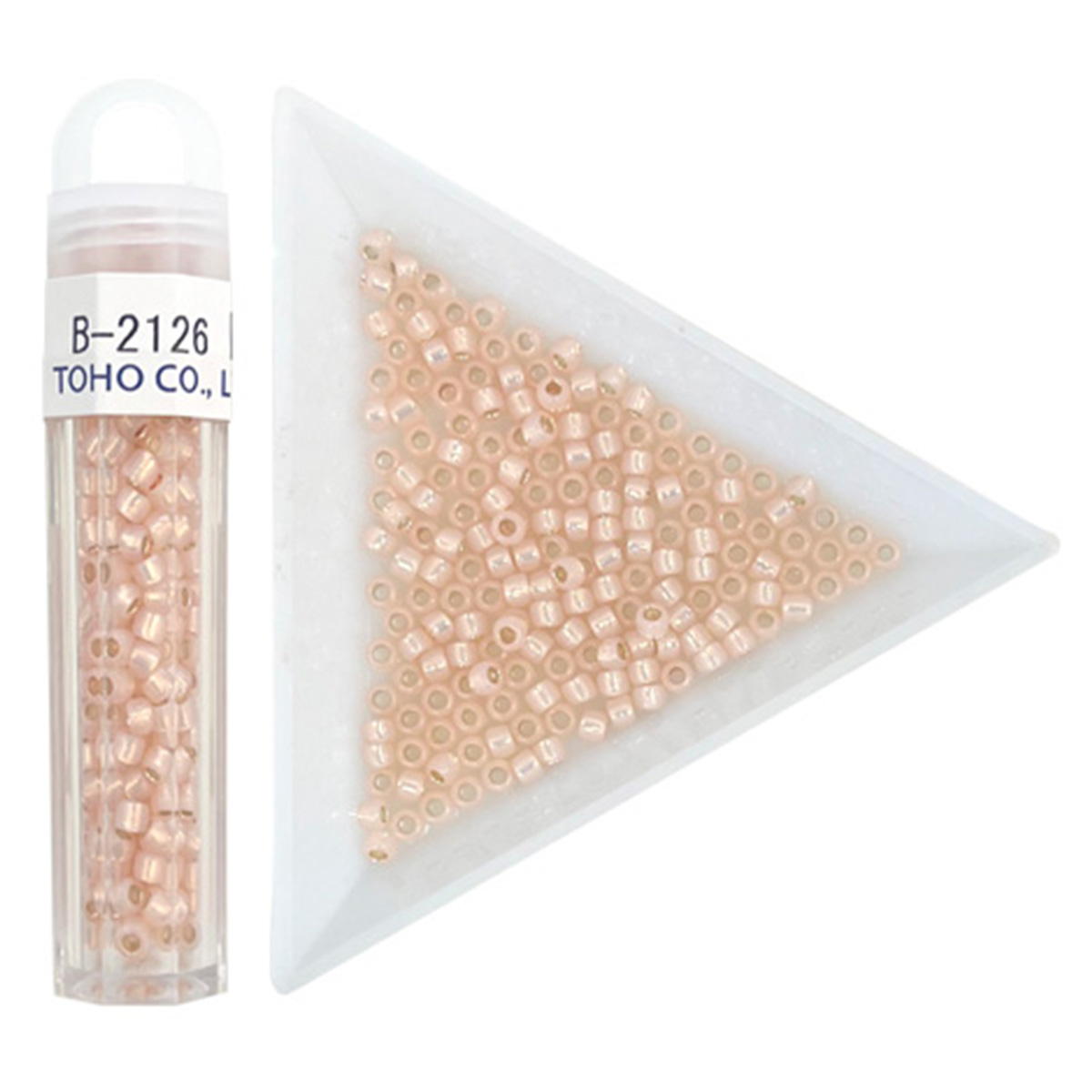 ビーズ クラフトビーズ B-2126 ピンクベージュ 3mm 367642