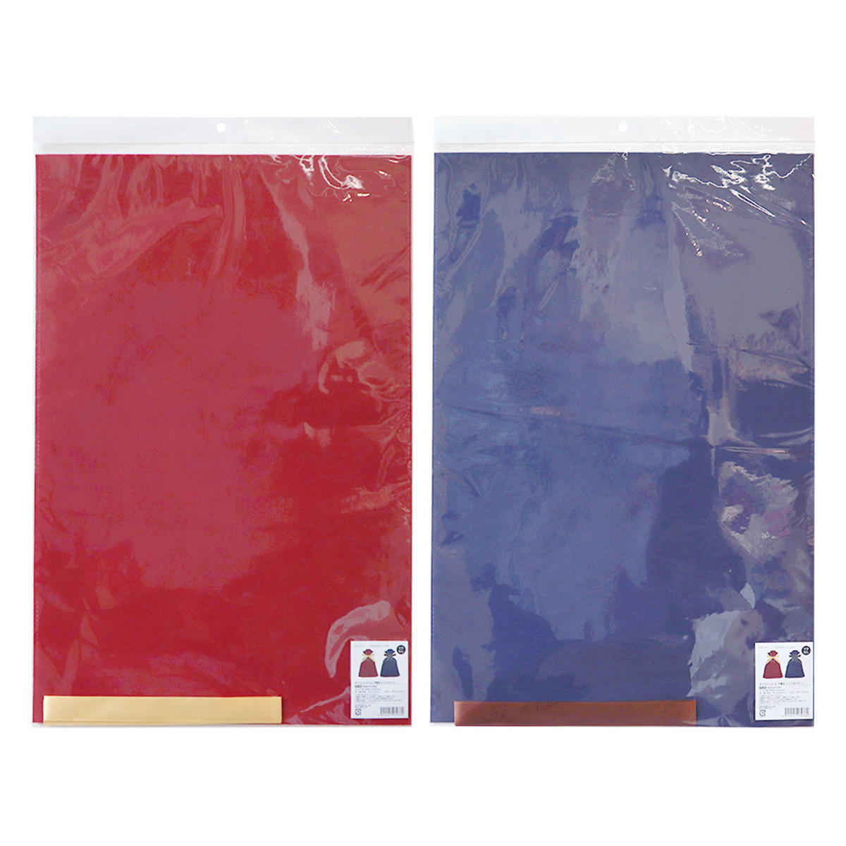 ギフトバッグLL 不織布 レッドネイビー 367674