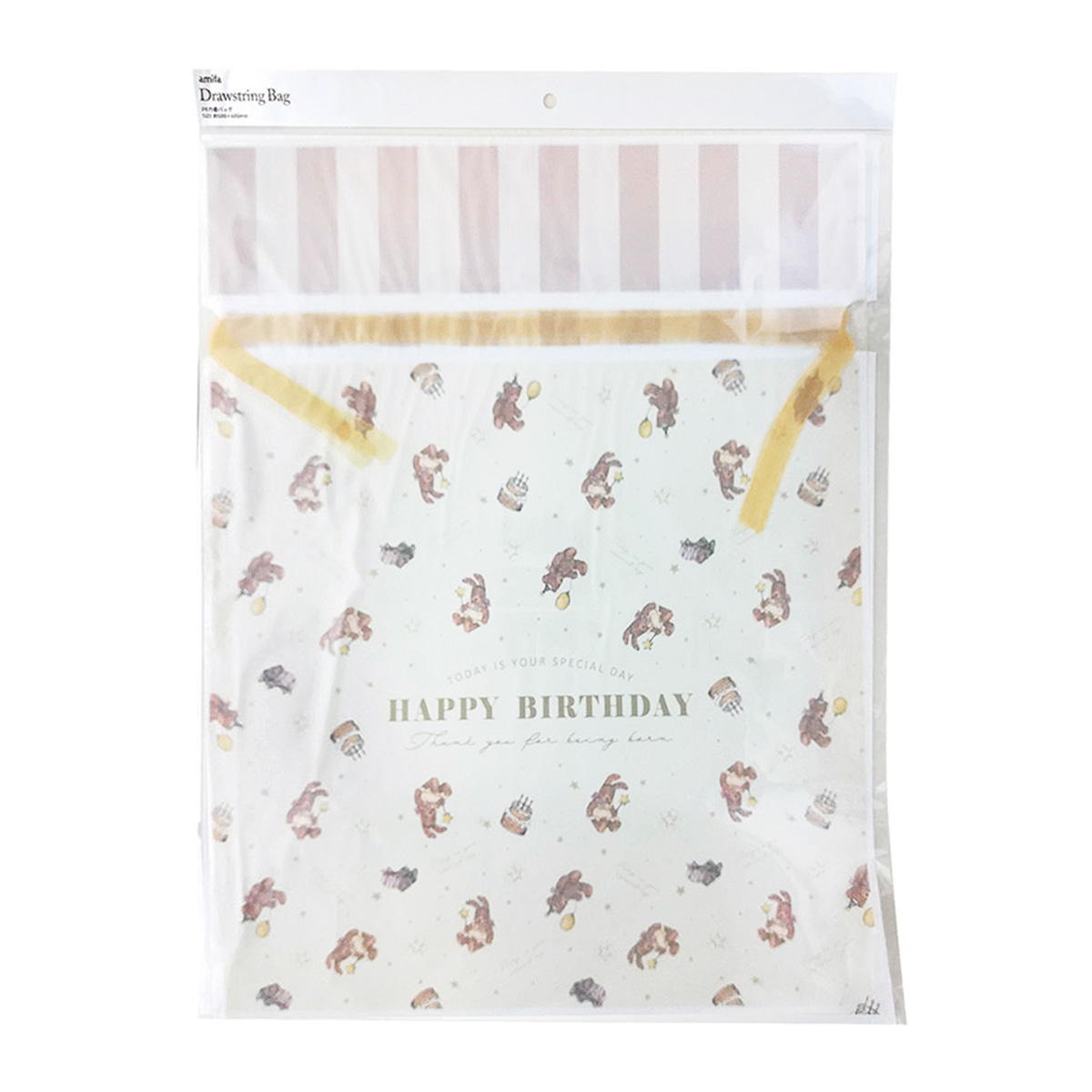 PE巾着バッグ プティベア 367734