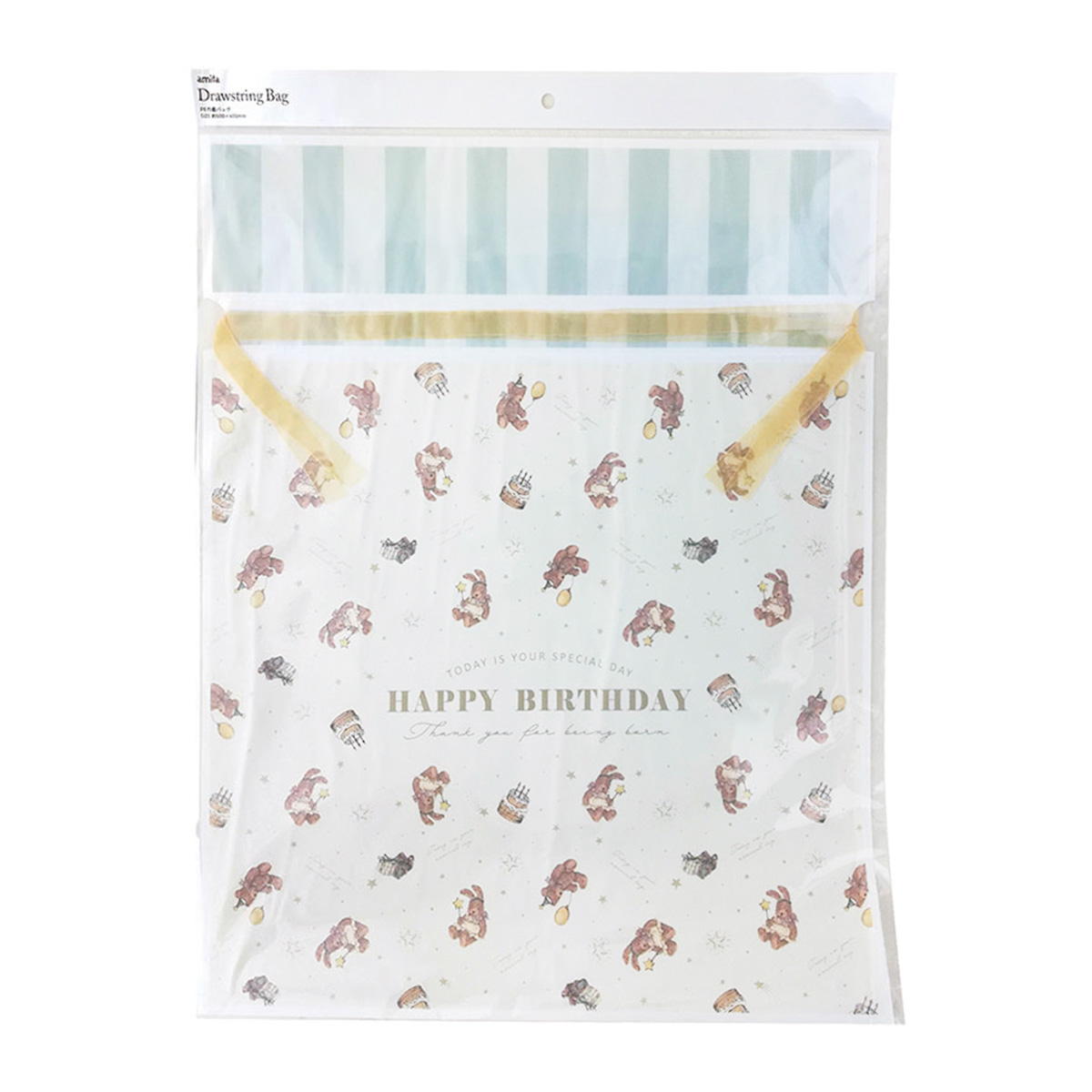 PE巾着バッグ プティベア 367734