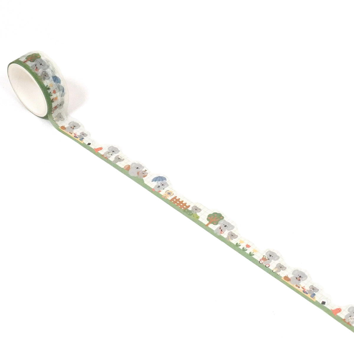 【OUTLET】マスキングテープ15mm幅コアラの生活柄 367743