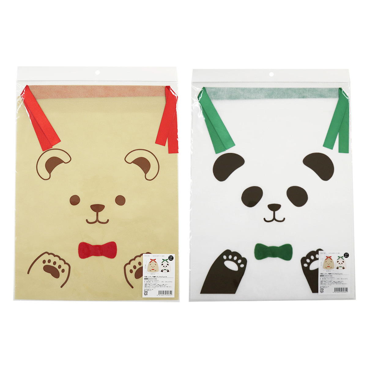 巾着バッグL 不織布 アニマル 367788