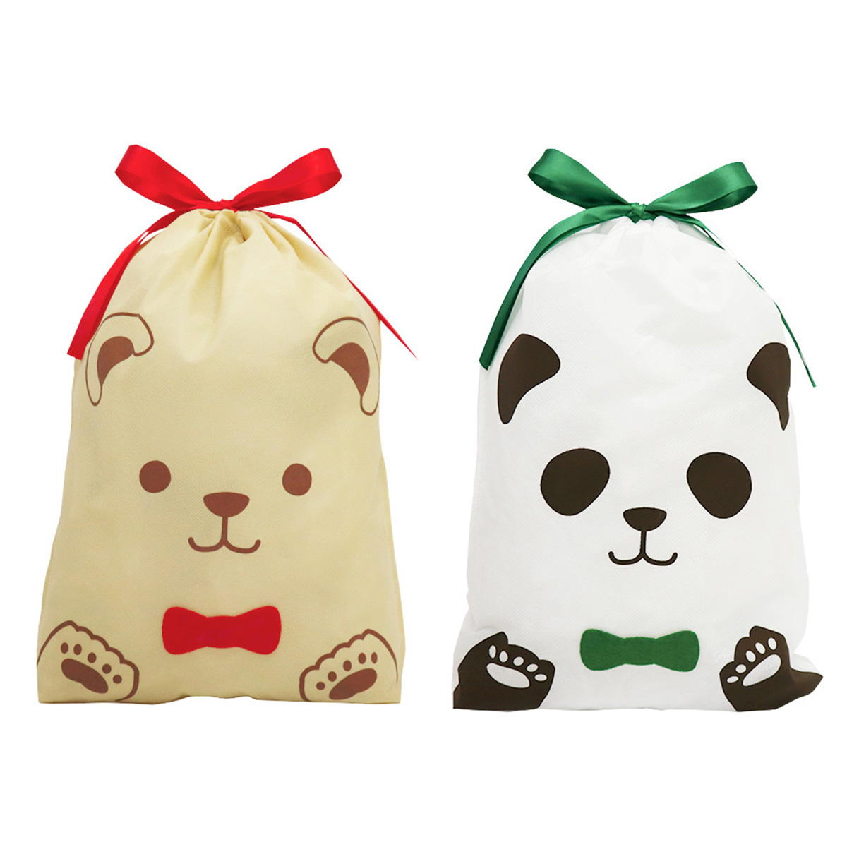 巾着バッグL 不織布 アニマル 367788