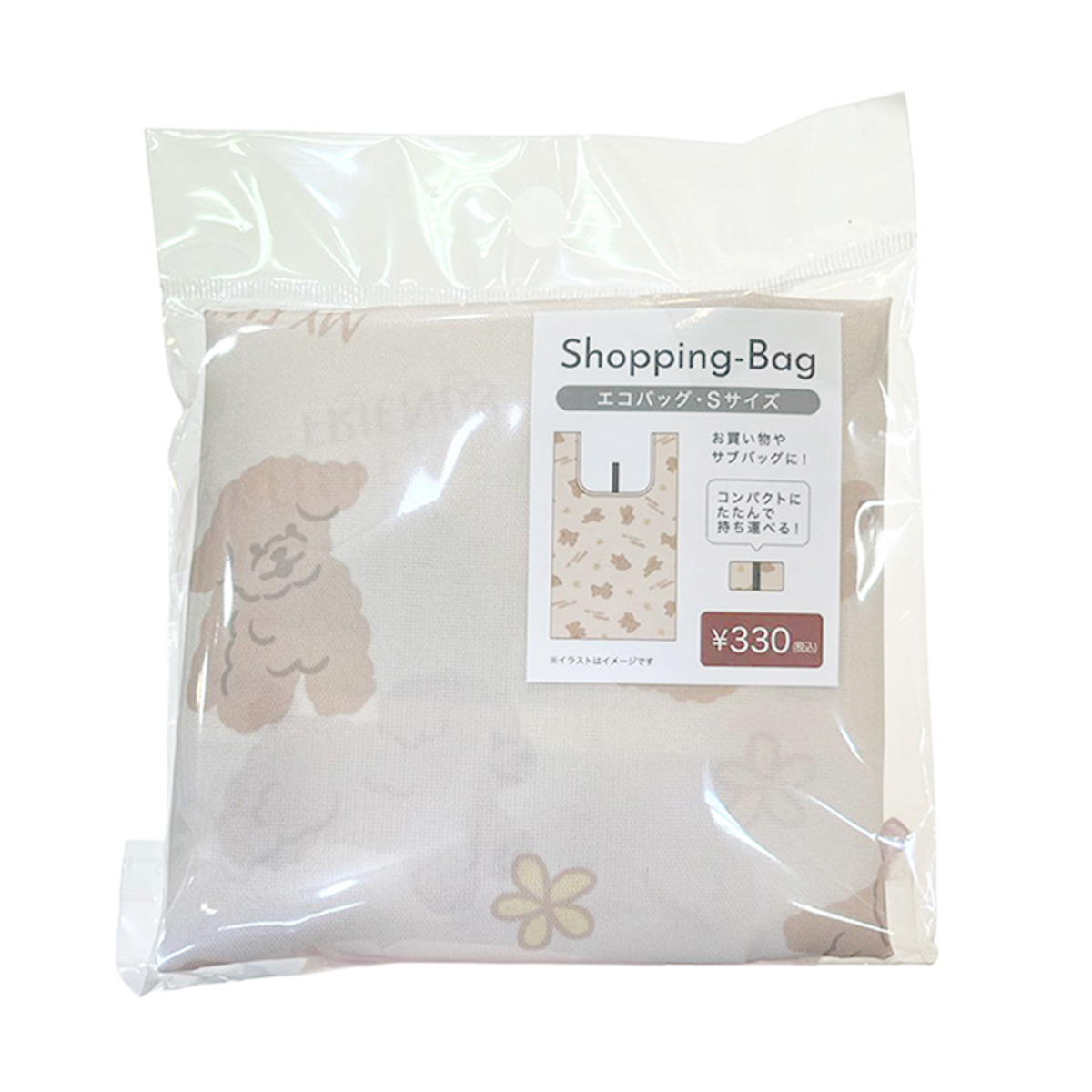 エコバッグS トイプードルBE 367998