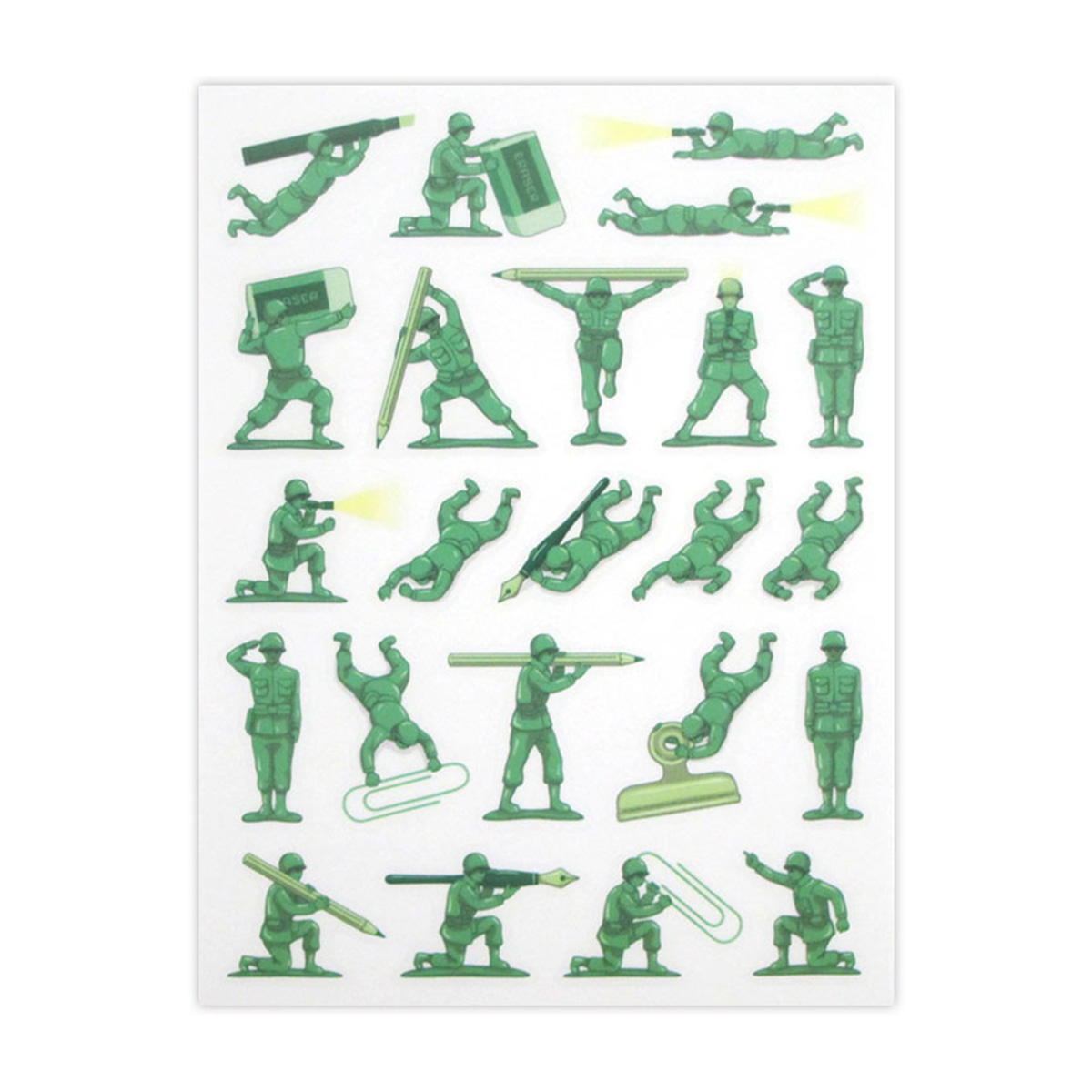 フィルムダイカットシール トイソルジャー柄 46片 368117