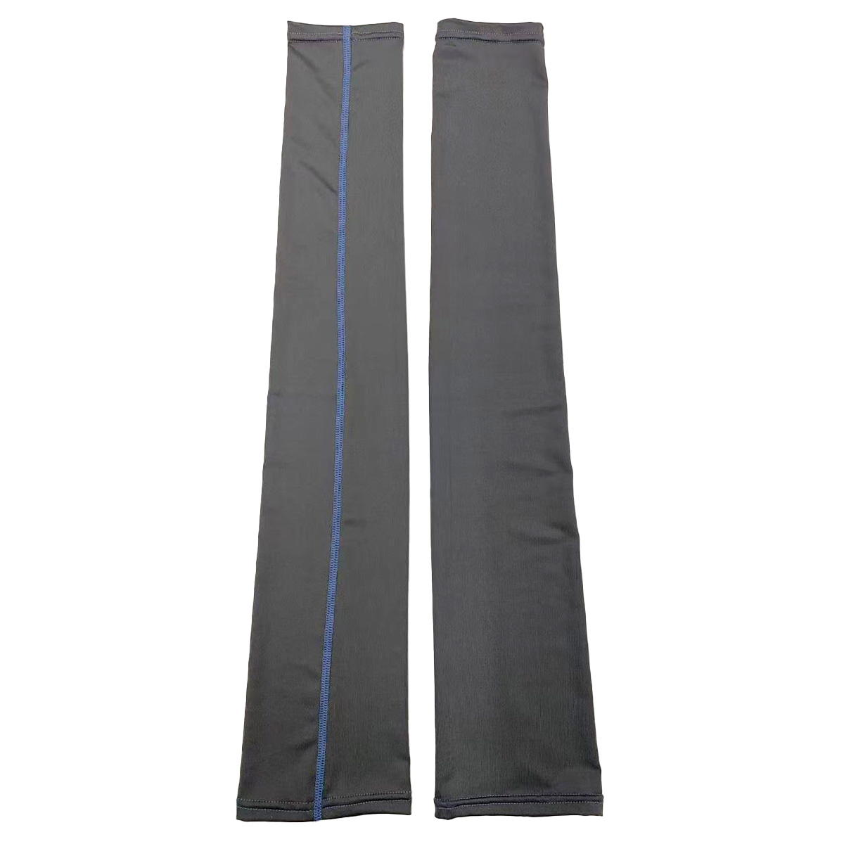 【在庫限り】スポーツアームカバー 指穴無 60cm グレー 368212