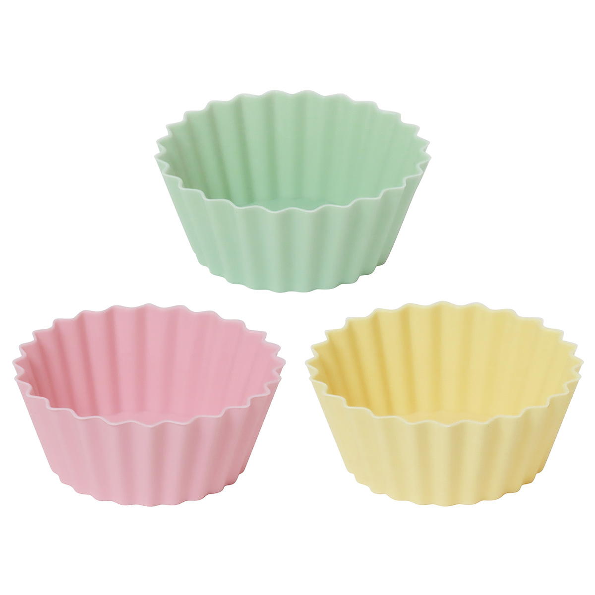 シリコーンおかずカップ くすみカラー8号3個 368302