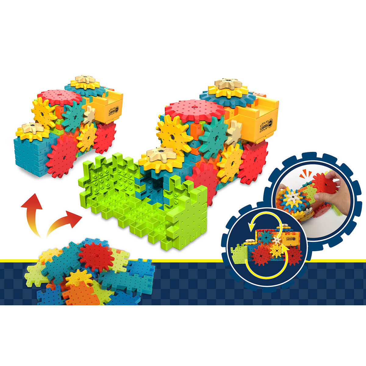 電動くみたてはぐるまブロックカー 369325