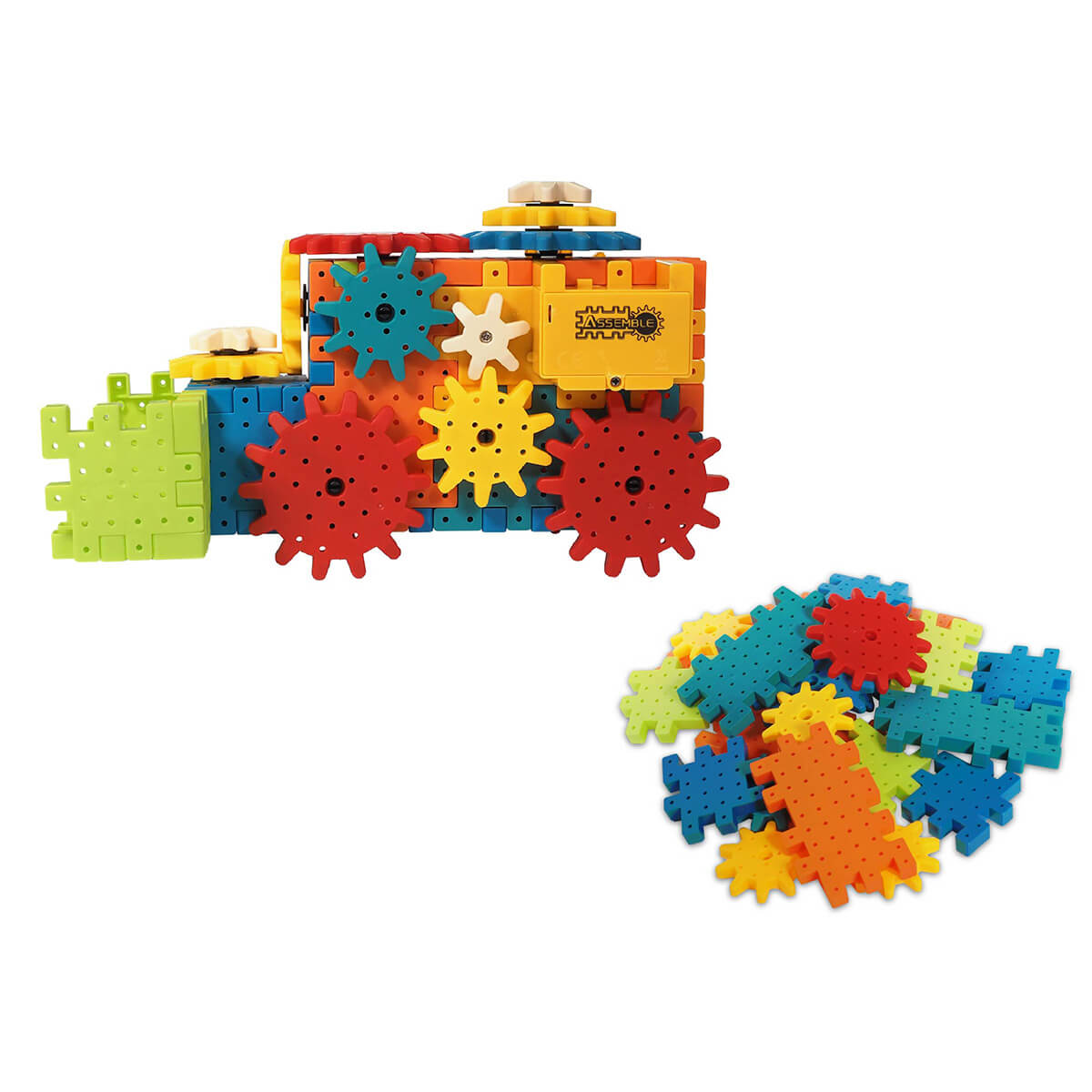 電動くみたてはぐるまブロックカー 369325