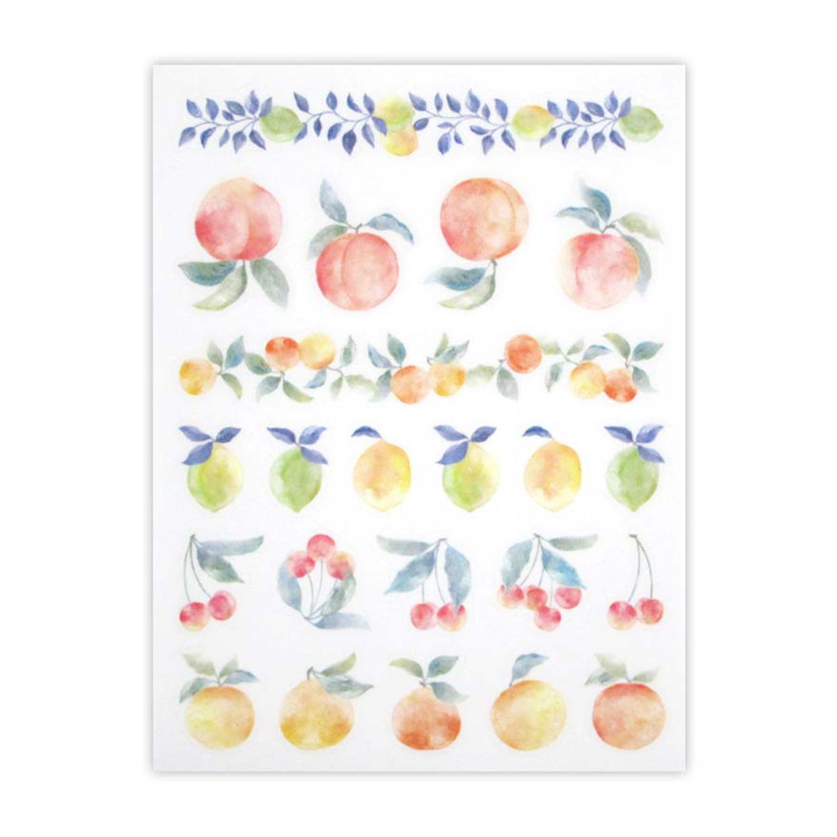 フィルムダイカットシールフレッシュフルーツ44片 369459