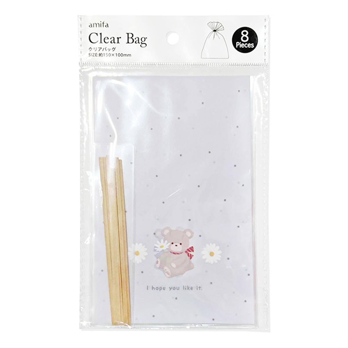 【OUTLET】クリアバッグ S 8P プティベア 369489