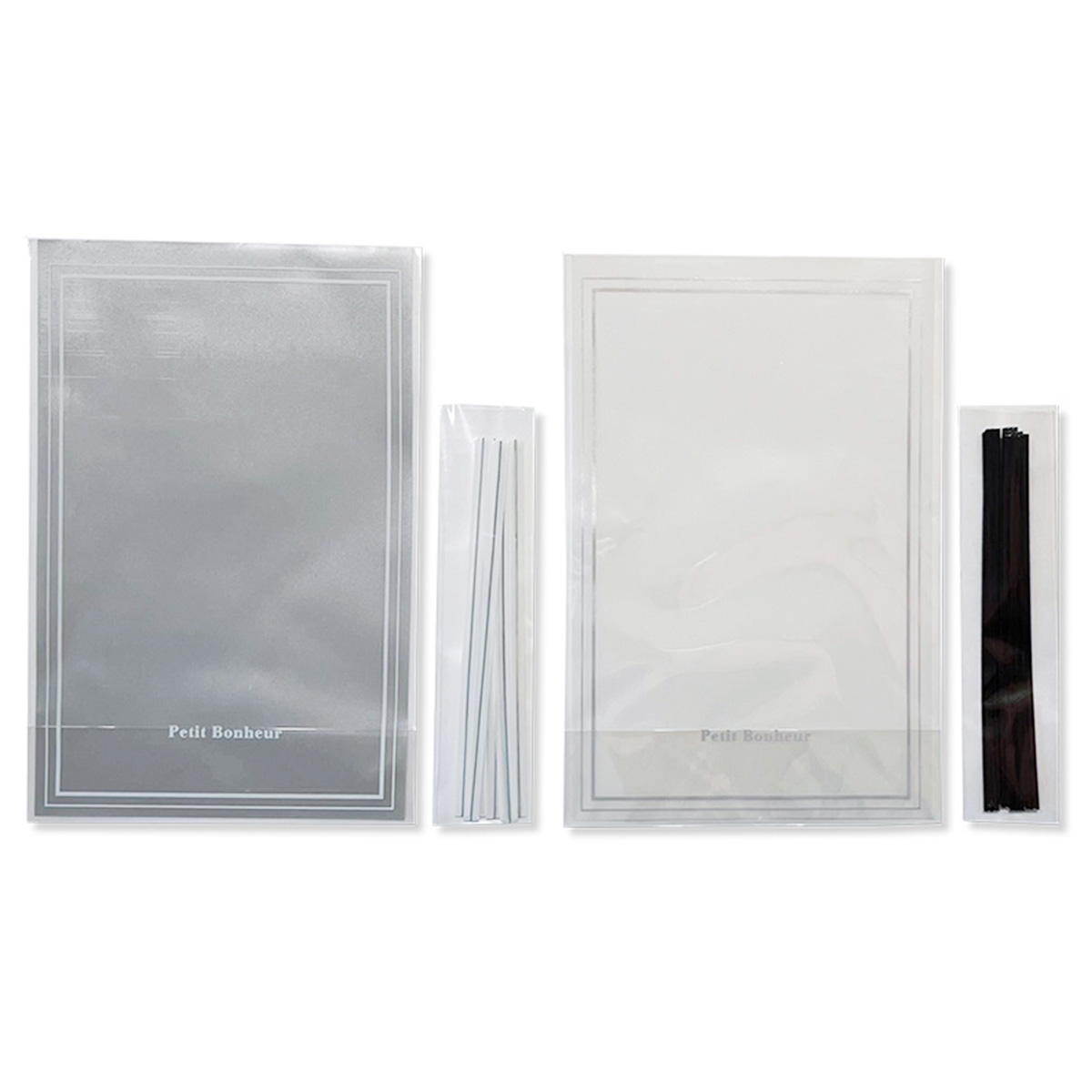 【OUTLET】バレンタイン ギフトバッグ クリアバッグ S 底マチ付 8P シンプルロゴ 369496