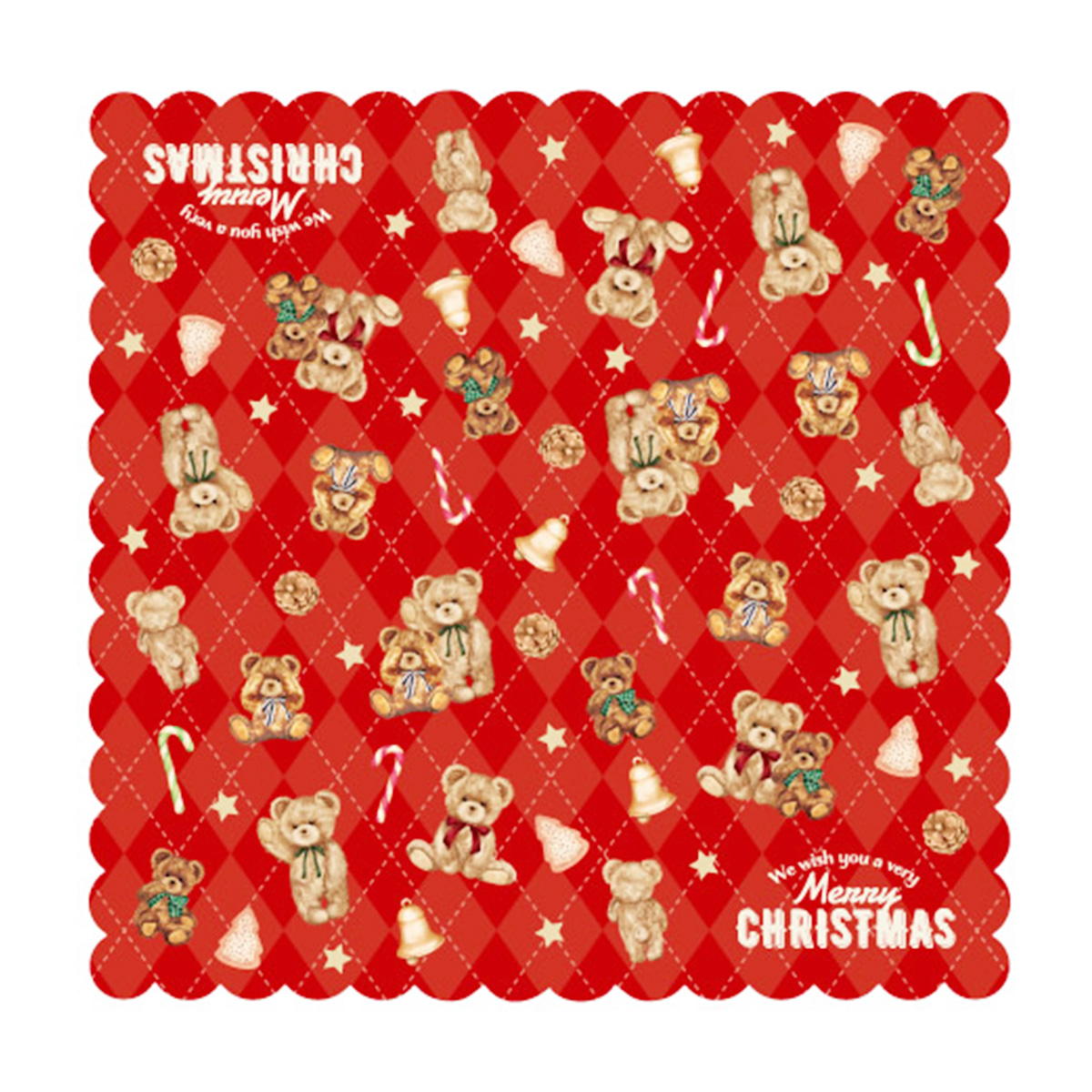 【在庫限り】ペーパーナプキン 10P クリスマスベア 369673