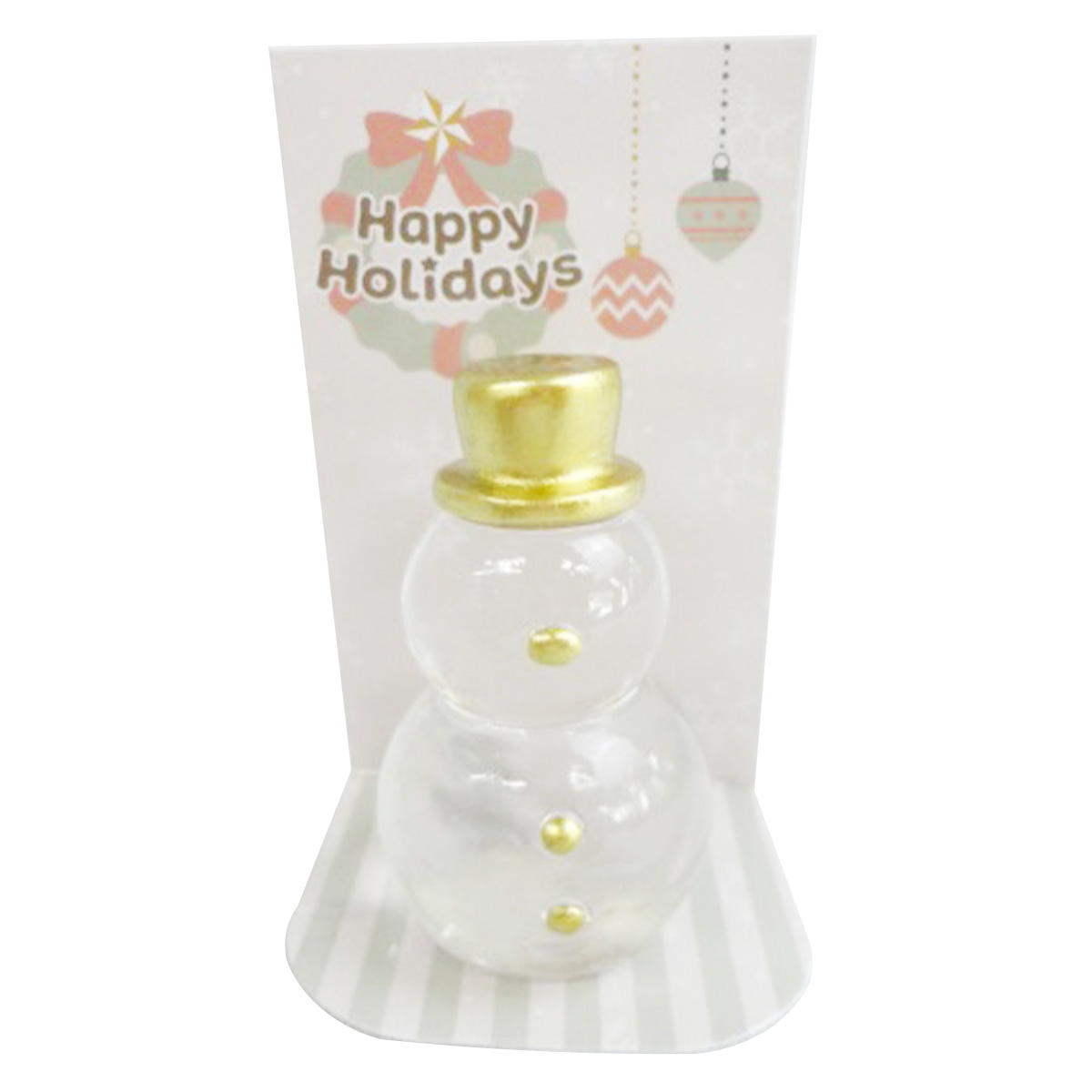 クリアレジンオブジェ(スノーマン) 369732