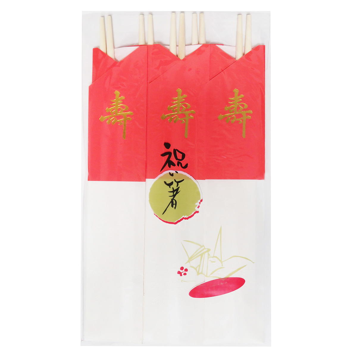 祝い箸 紅白 5P 369882