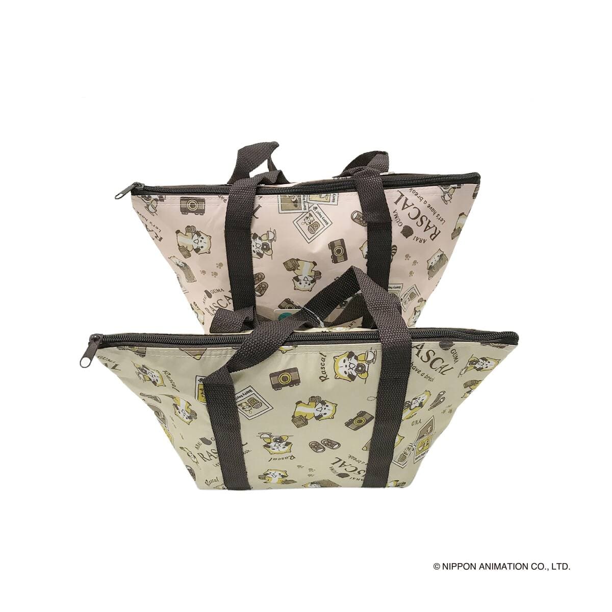 ラスカル ( カフェ柄 ) アルミランチバッグ L サイズ 370222