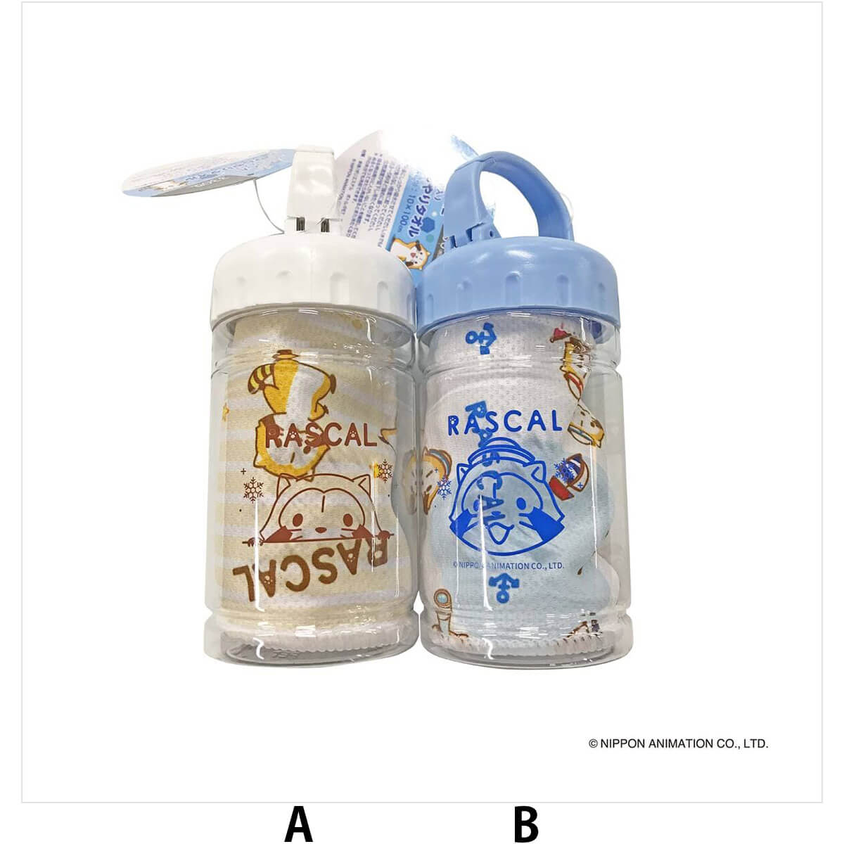 ラスカル ( ボトル入 ) ひんやりタオル サイズ(約) : 10×100cm 370241