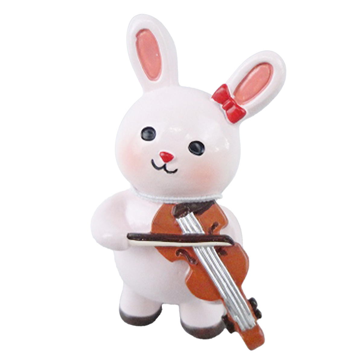 音楽隊レジンオブジェうさぎ 370486