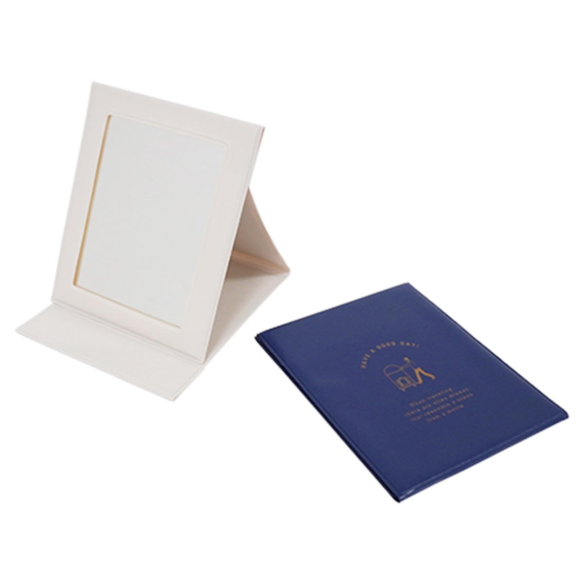 折りたたみミラー トラベル柄 370502