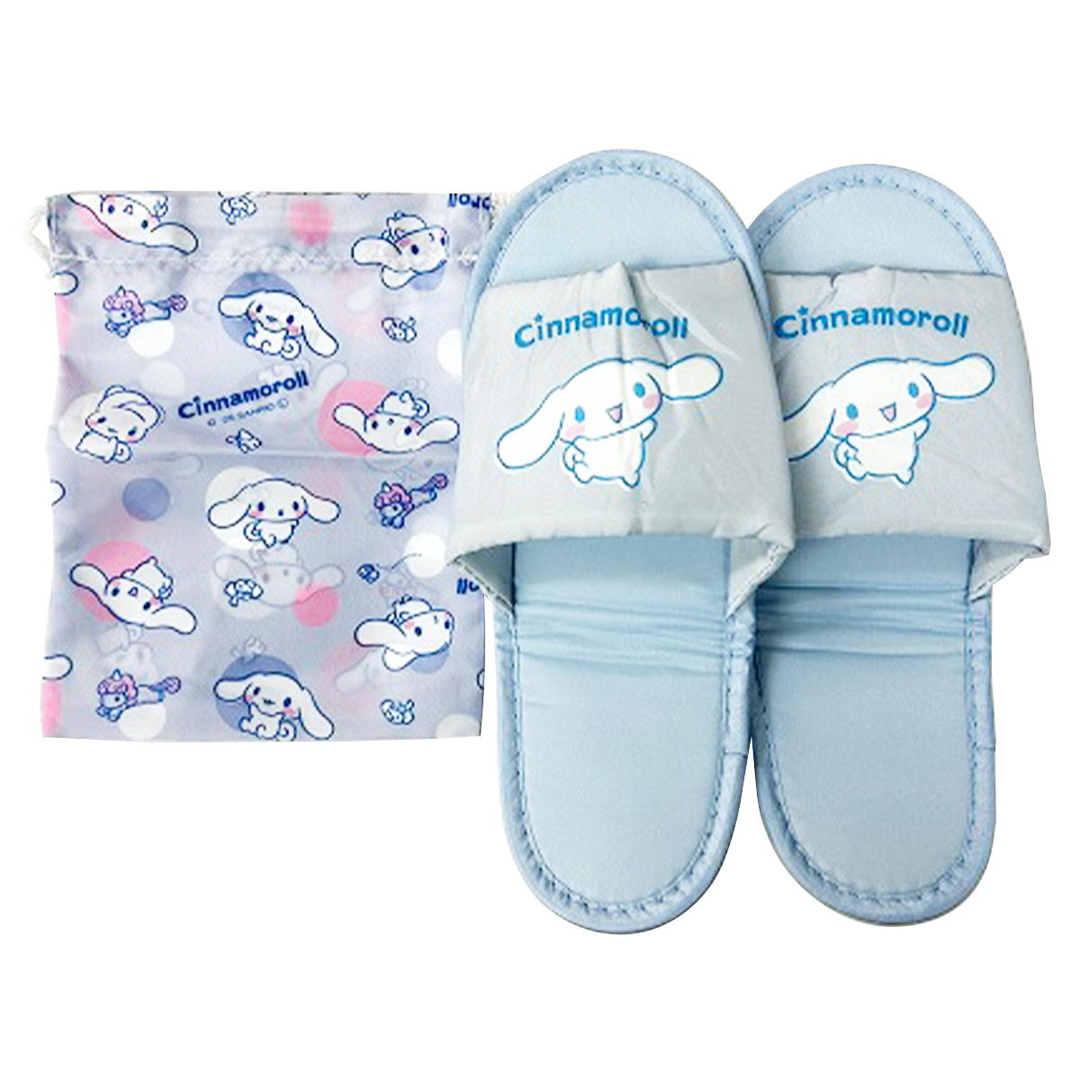 sanrio 携帯用スリッパ シナモン ブルー 370543