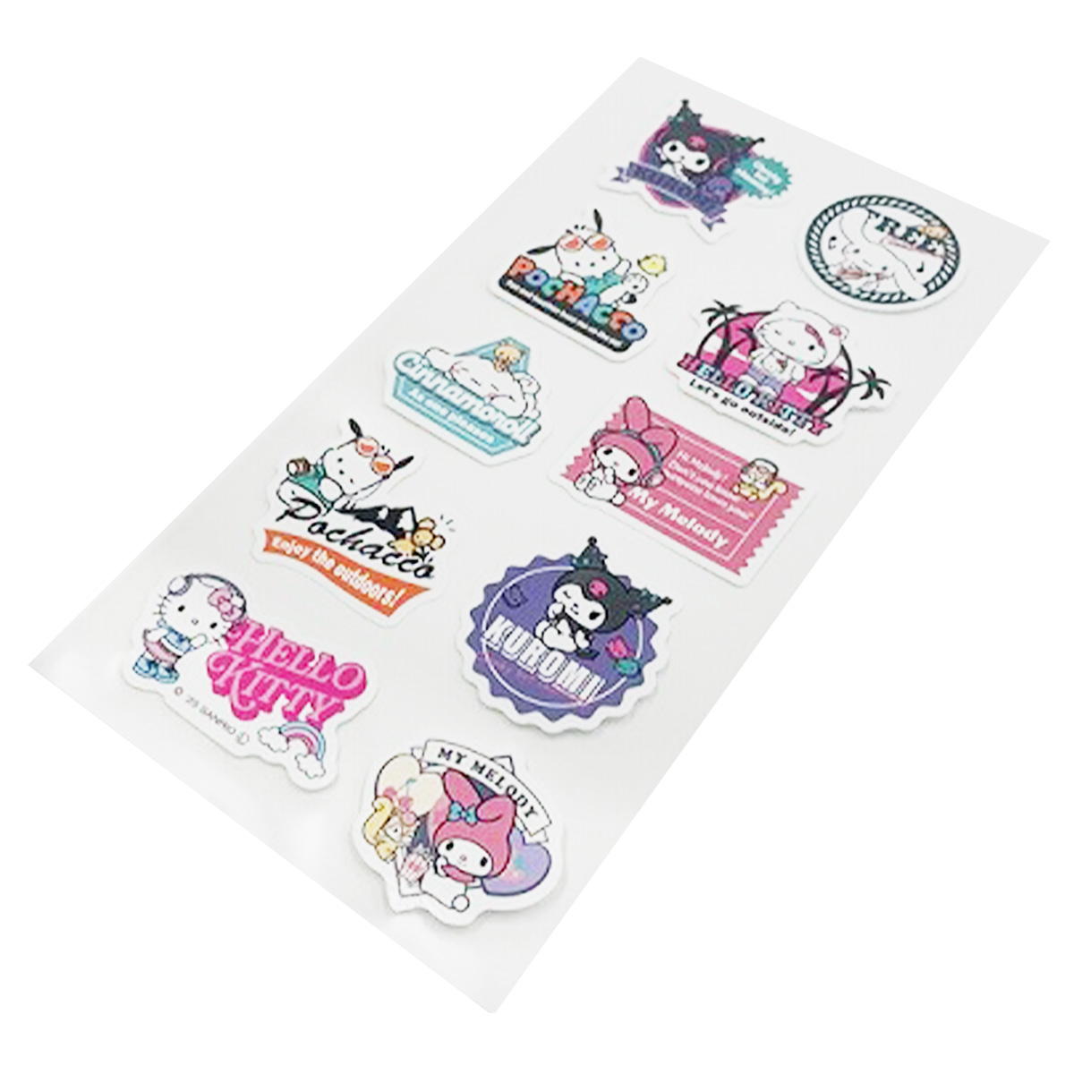 【在庫限り】sanrio ミックス ラベル風シール アウトドア 370555