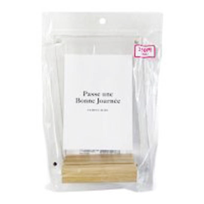 クリアフォトスタンドポストカードサイズ木製スタンド付 370714