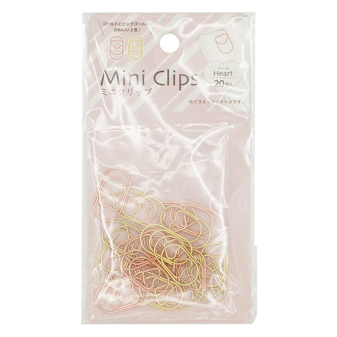 ミニクリップ ハート 20P 370723