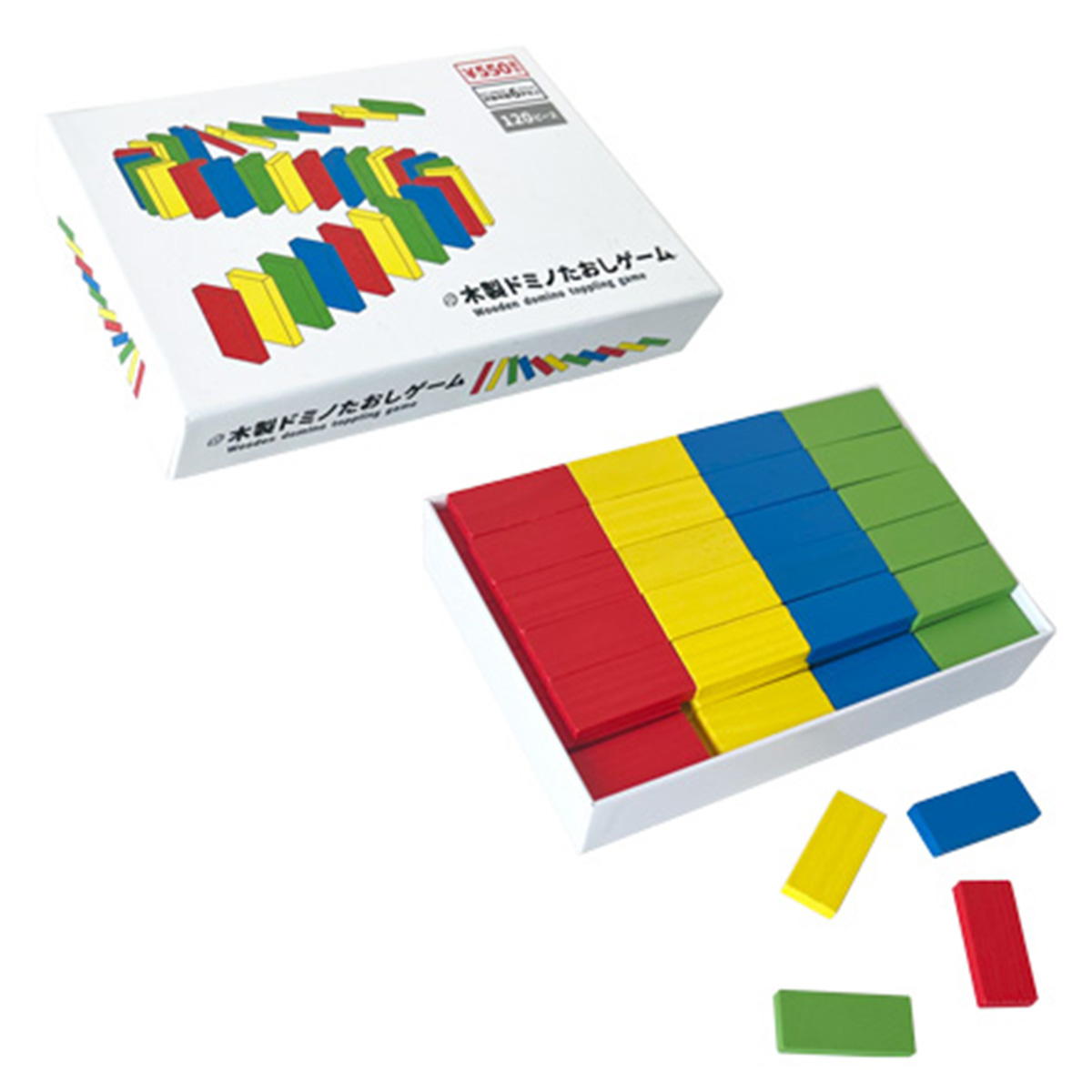 【在庫限り】木製ドミノたおしゲーム 371029