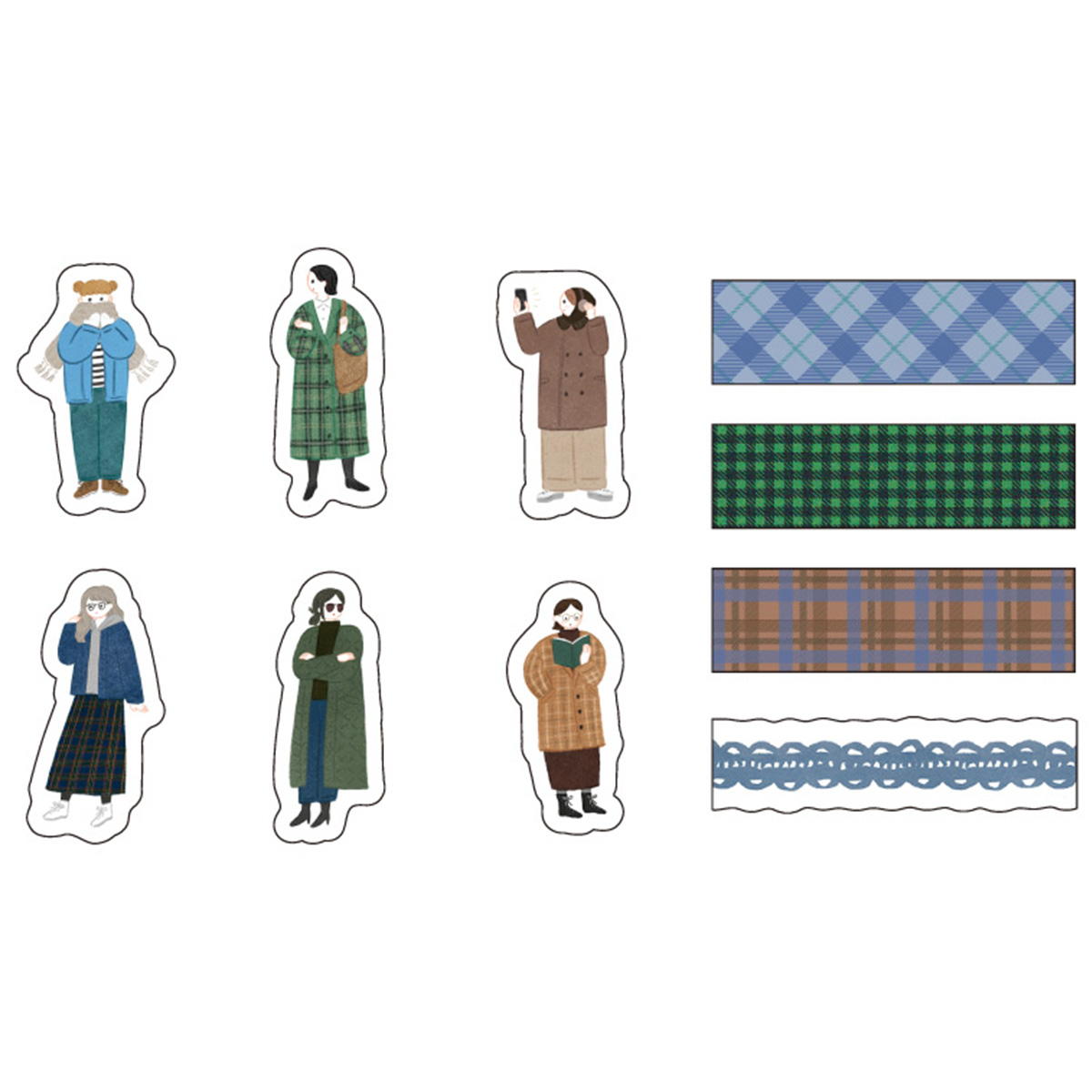 フレークシール 30P マイカラフルガール BLUE 371057