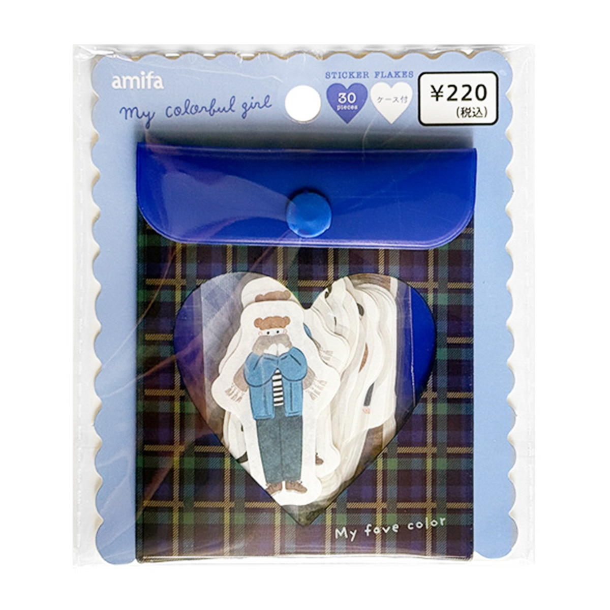 フレークシール 30P マイカラフルガール BLUE 371057