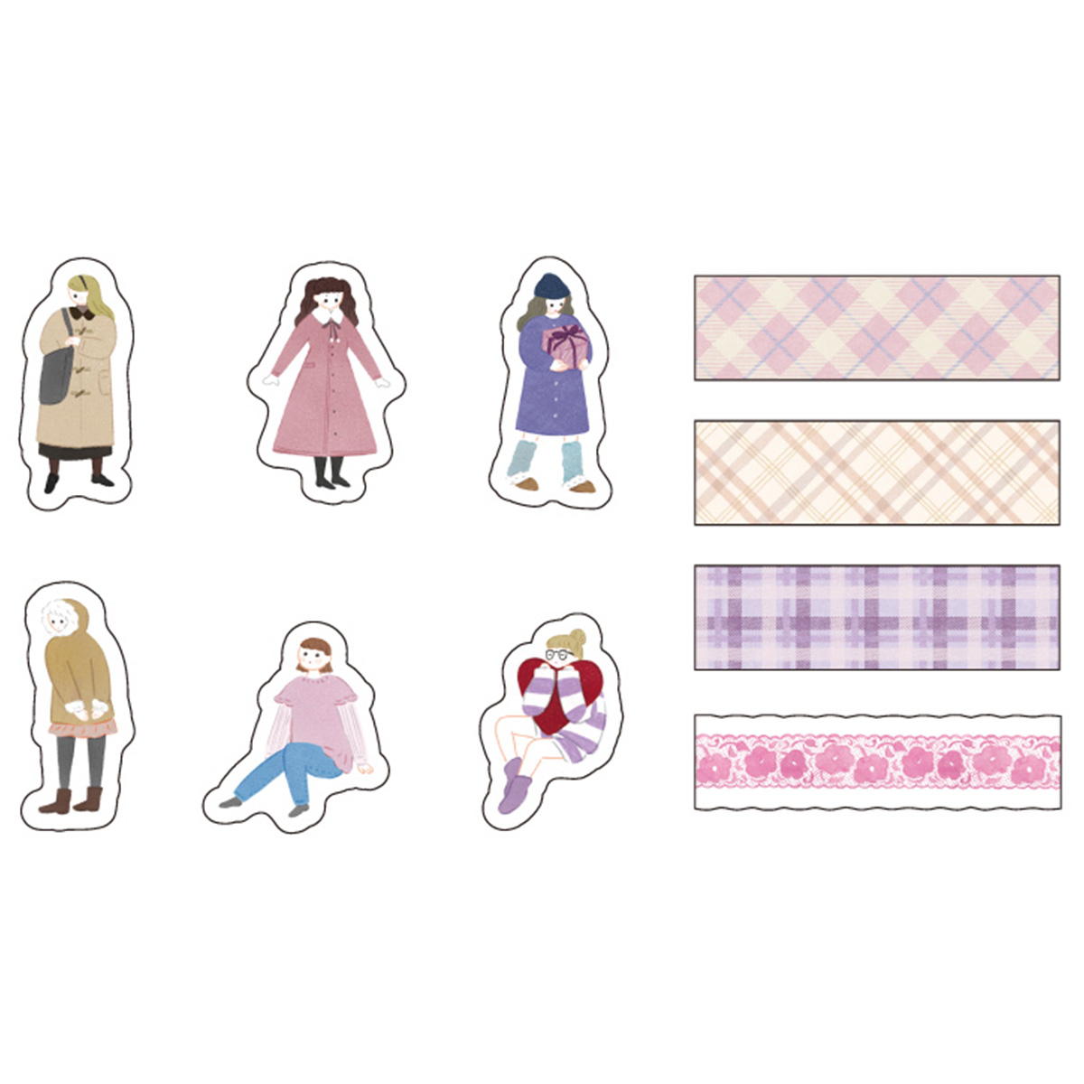 フレークシール 30P マイカラフルガール PINK 371058