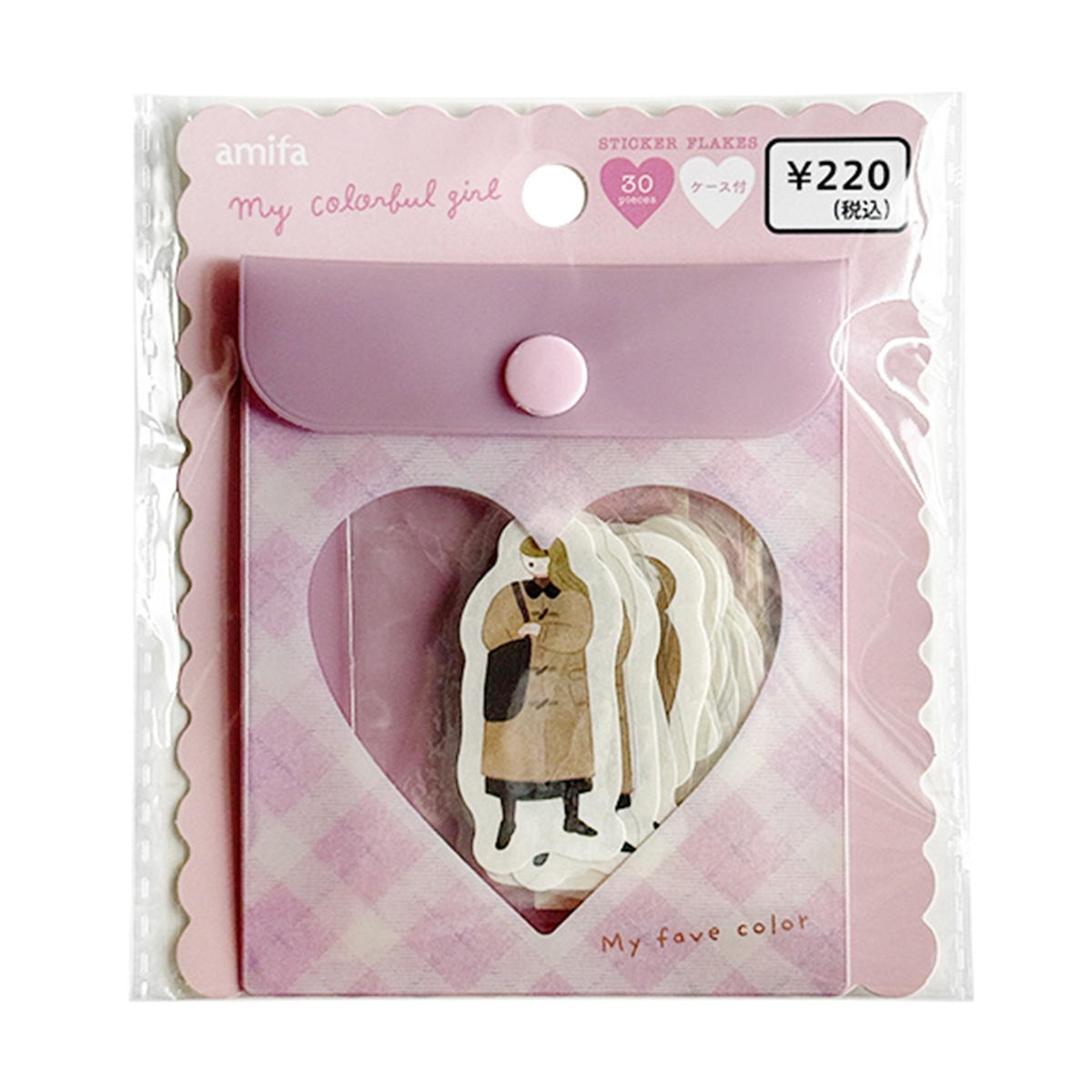 フレークシール 30P マイカラフルガール PINK 371058