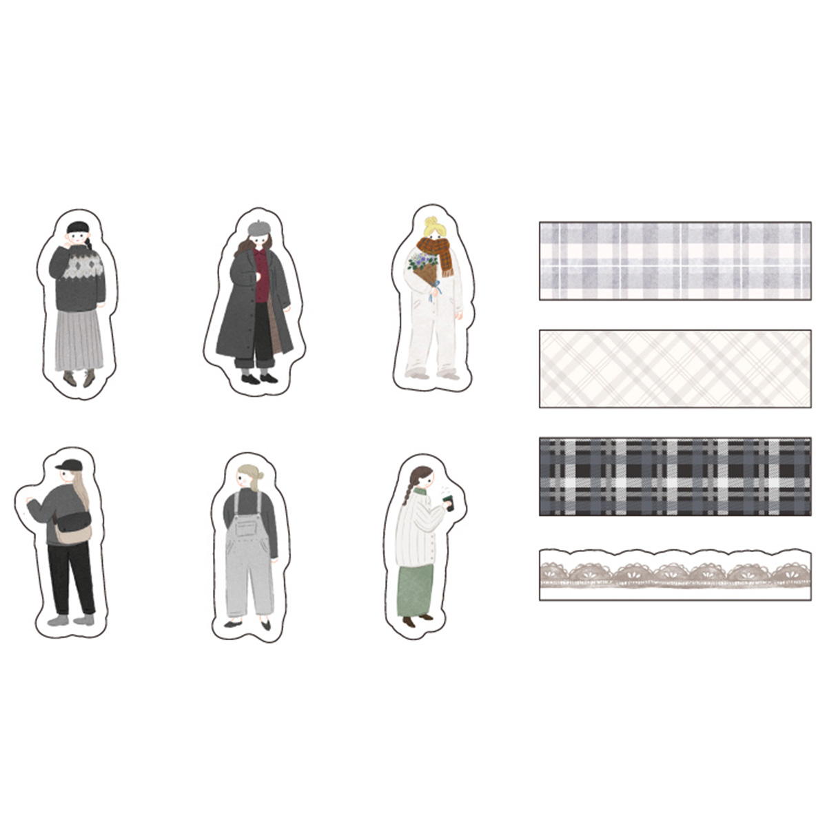 フレークシール30P マイカラフルガールMONOTONE 371059