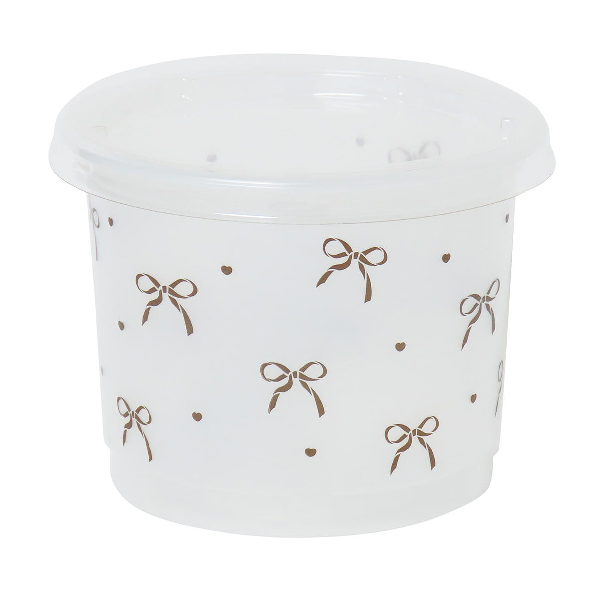 フードパック 丸型 リボン柄 3セット 371136