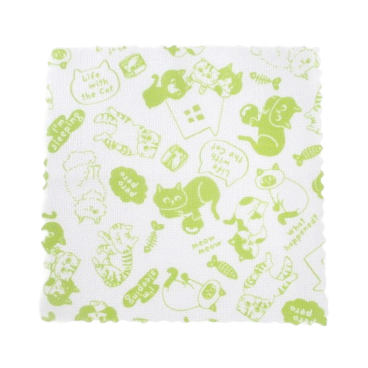 ふきん 20枚 ねこ柄 371293