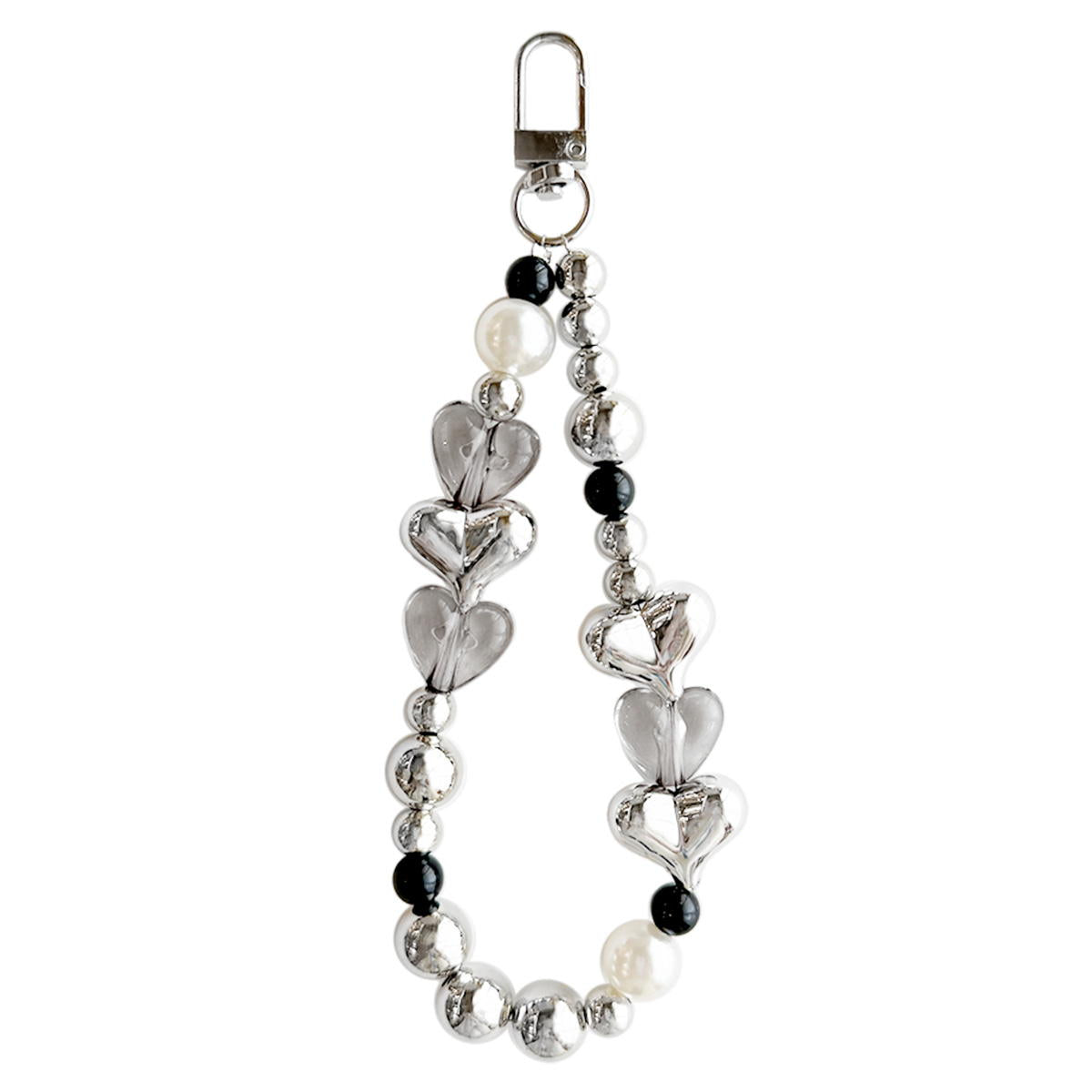 ビーズキーホルダー ハート 371421