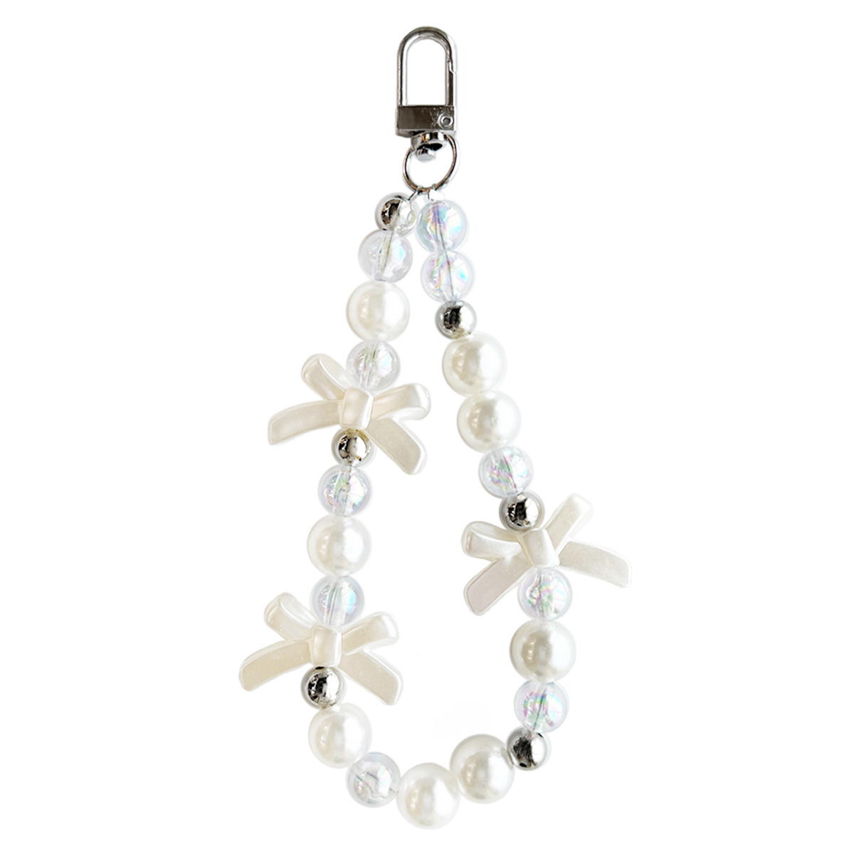 ビーズキーホルダー リボン 371422