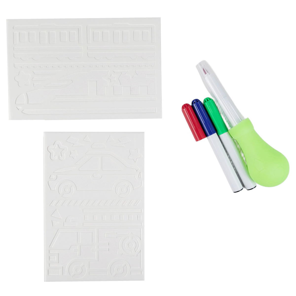 スプレーペンセット のりもの柄 371425