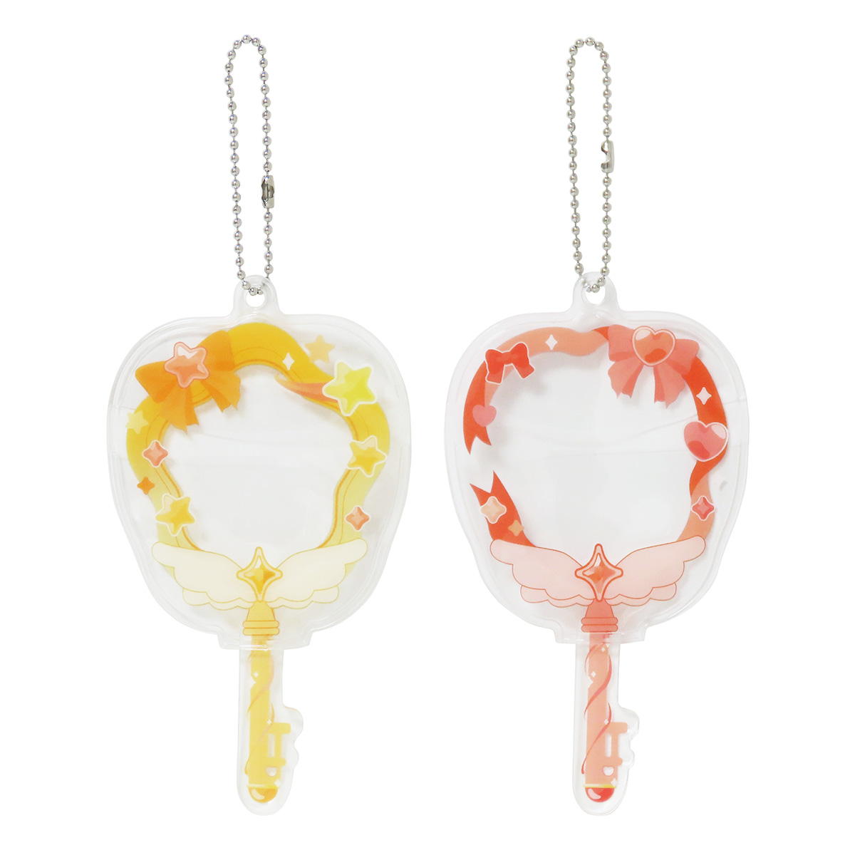 缶バッジカバー 魔法のステッキ柄YE・RD 371433